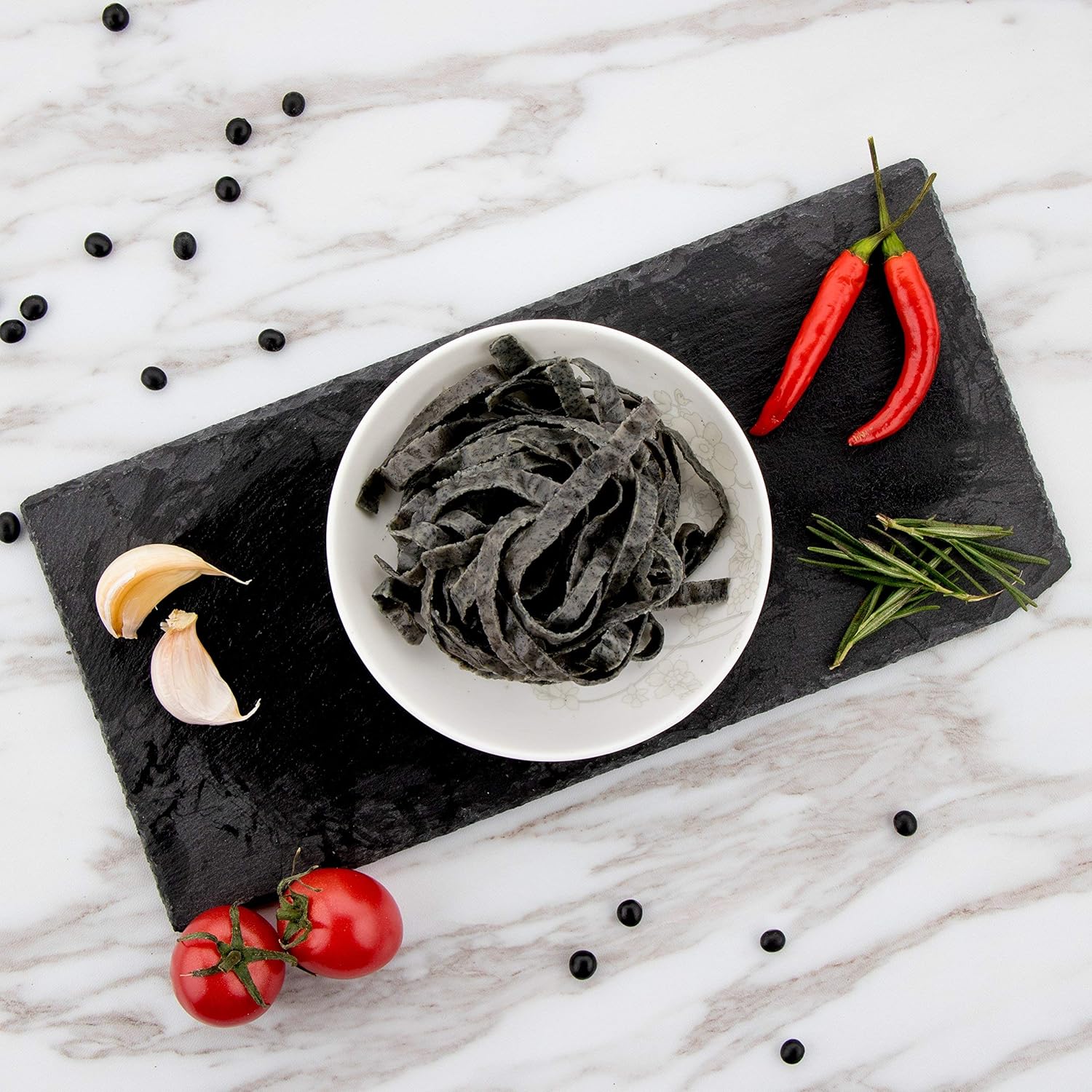 The Only Bean – Pasta orgánica de fettuccine de frijoles negros – Alta en proteínas, apta para dieta cetogénica, sin gluten, vegana, sin OMG,