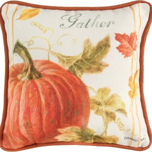 C&F Home 8 x 8 pulgadas, decoración pequeña de calabaza, almohada de cosecha de otoño para sofá o cama, 8 x 8 pulgadas, color marrón C&F Home 8 x 8 pulgadas, decoración pequeña de calabaza, almohada de cosecha de otoño para sofá o cama, 8 x 8 pulgadas, color marrón