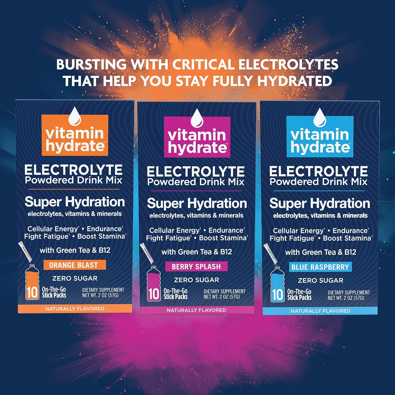 Mezcla de bebida en polvo con electrolitos, súper hidratación, aumenta la resistencia y combate la fatiga, repleta de electrolitos, vitaminas y