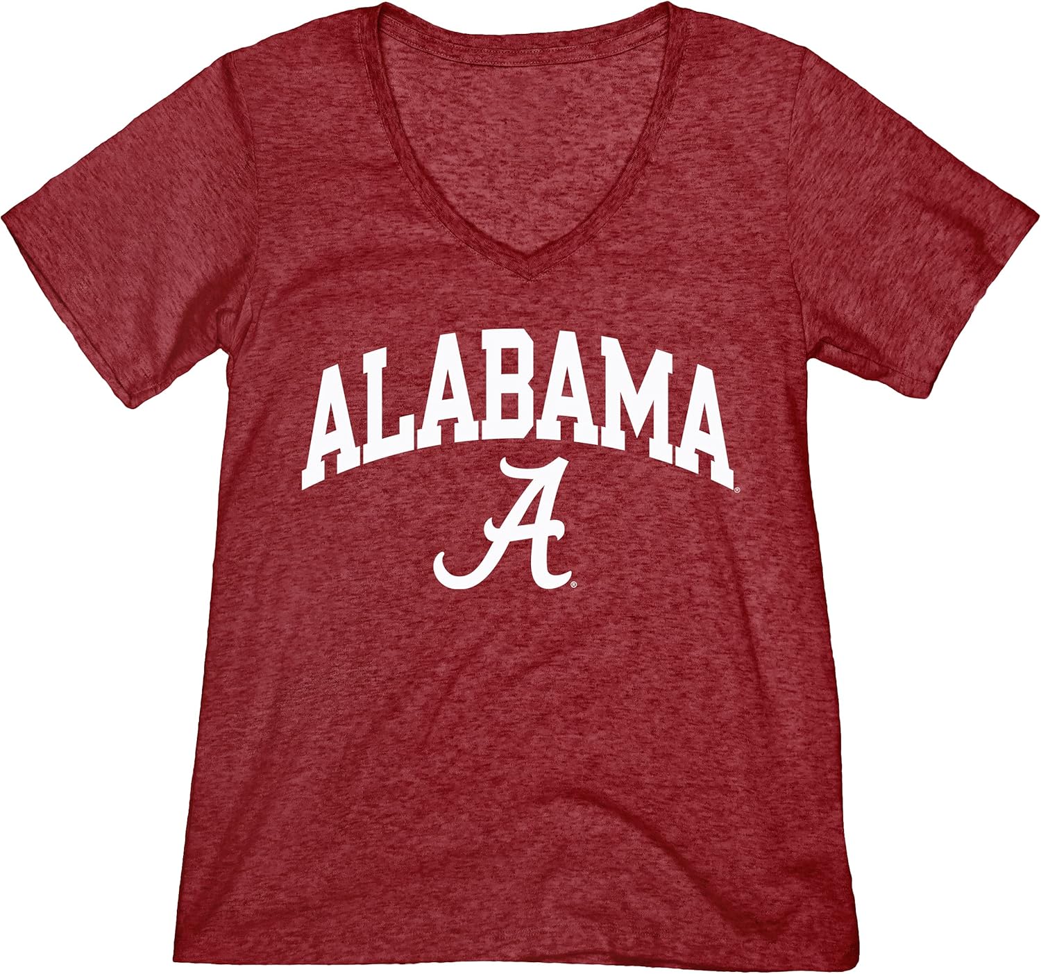 Blue 84 Women’s Alabama Crimson Tide Heathered Team Color Confetti T Shirt