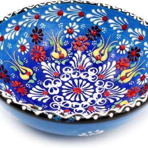 Küchengeräte Cuenco decorativo de cerámica turca pintado a mano de 6.2 pulgadas inc%100  Cuenco de servir hecho a mano para aperitivos, ensalada, Küchengeräte Cuenco decorativo de cerámica turca pintado a mano de 6.2 pulgadas inc%100  Cuenco de servir hecho a mano para aperitivos, ensalada,