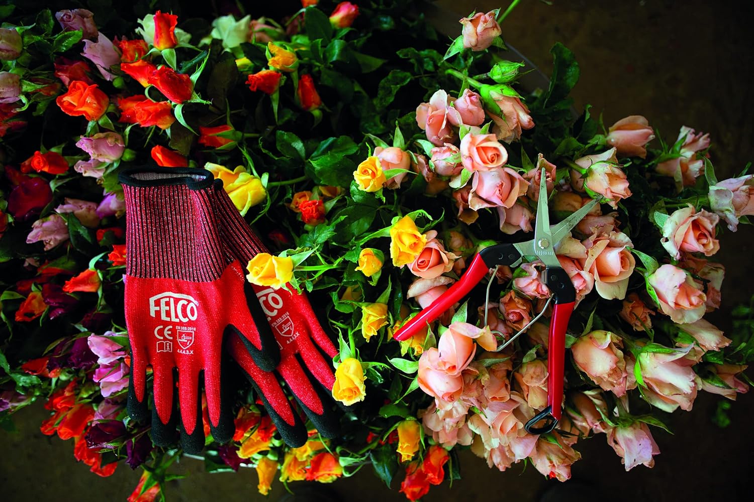 FELCO FELCO322 Modelo 322 Tijeras, color rojo