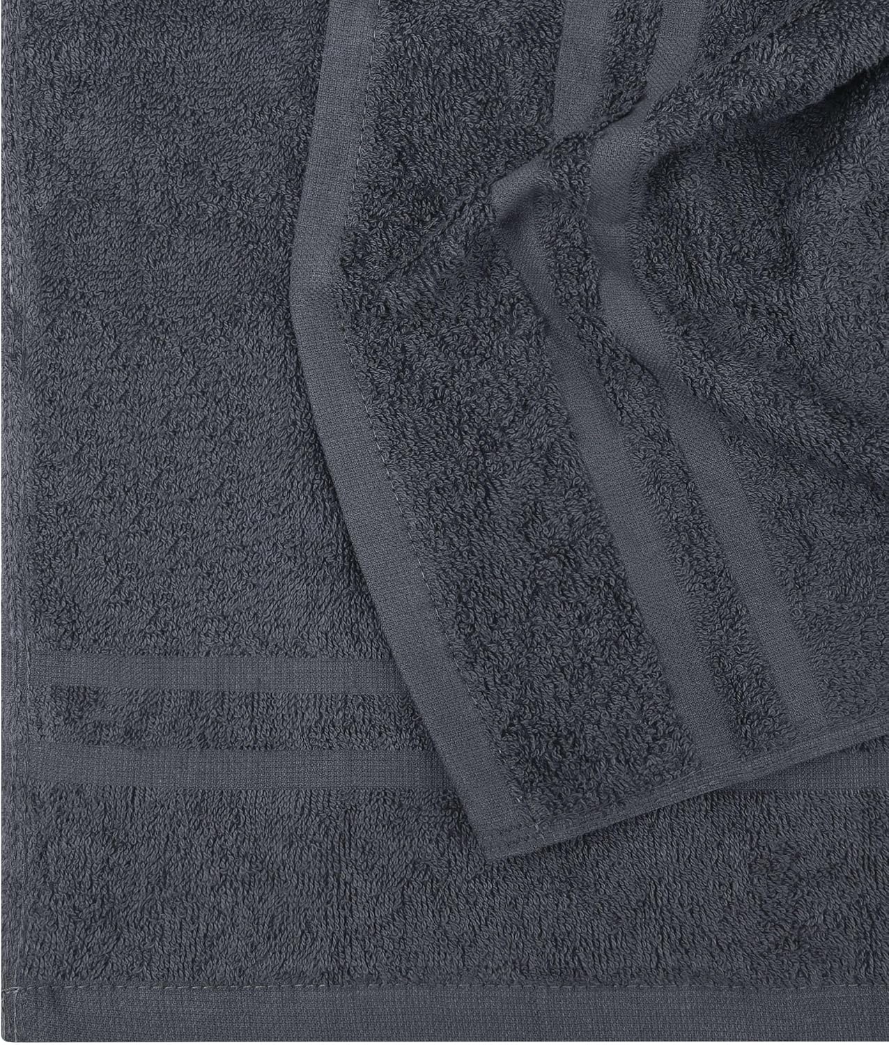 Utopia Towels Toallas de algodón a prueba de blanqueador (16 x 27 pulgadas)  Toalla de mano de gimnasio segura con blanqueador (paquete de 24, gris