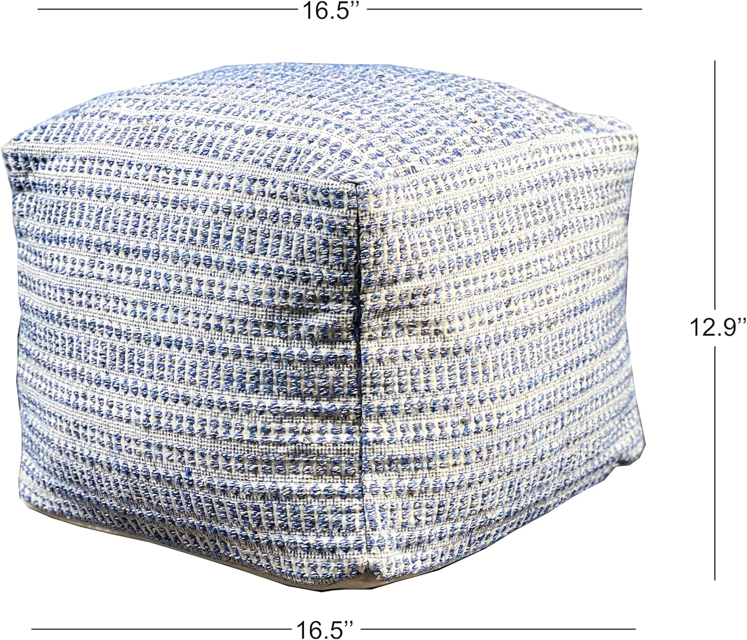Chardin home Fundas otomanas sin relleno, acogedoras y bohemias, asientos casuales hechos a mano, reposapiés, almohada cuadrada de piso para el