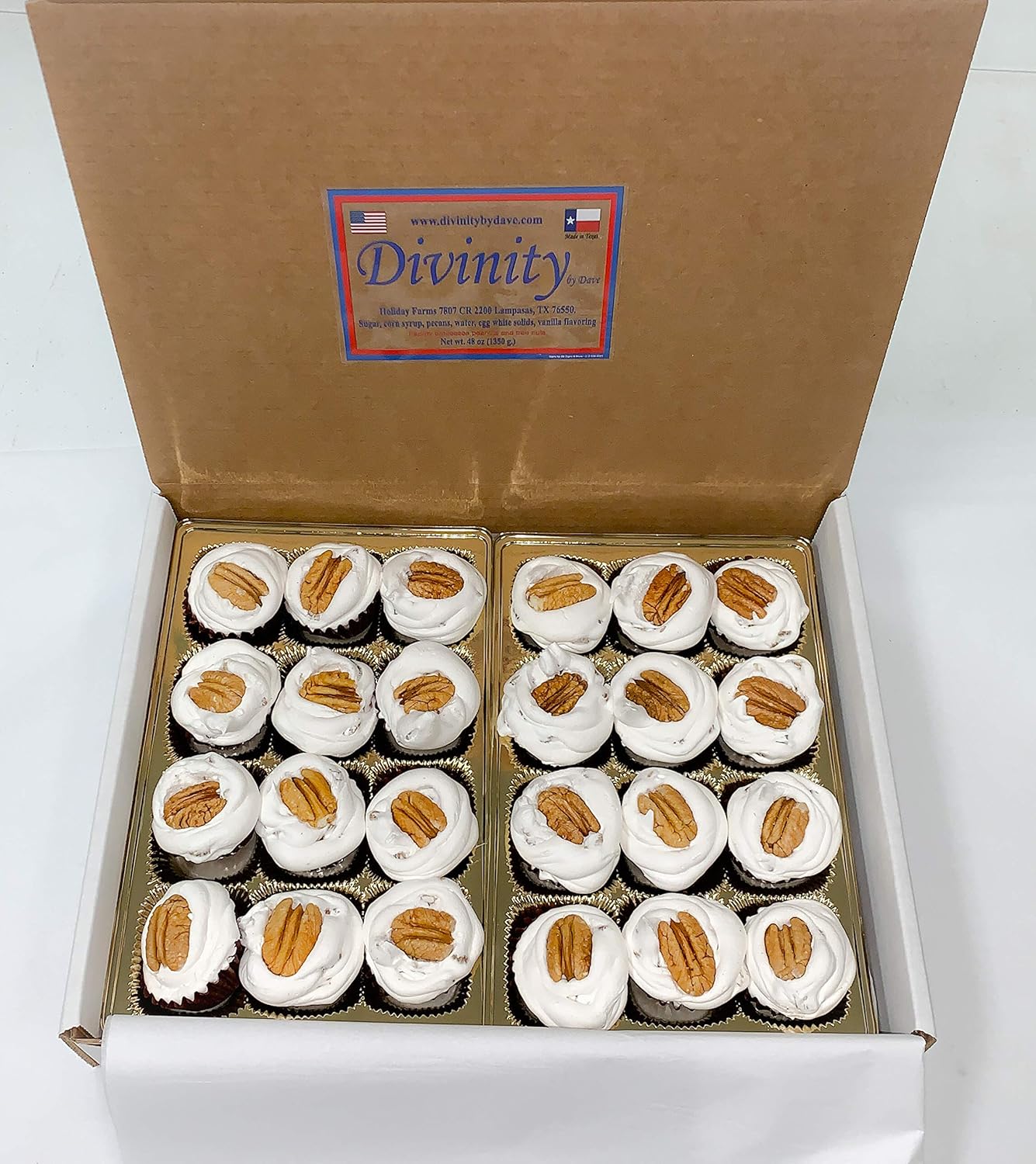 EDUPET – Caja de regalo de 24 piezas (con nueces) Old Fashioned Divinity, Just Like Home Made Divinity.
