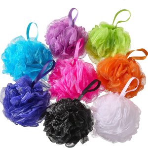 Colección de esponjas de lufa de baño (paquete de 8), esponjas de esponja de lufa para baño, puf de malla, exfoliantes corporales para ducha Colección de esponjas de lufa de baño (paquete de 8), esponjas de esponja de lufa para baño, puf de malla, exfoliantes corporales para ducha