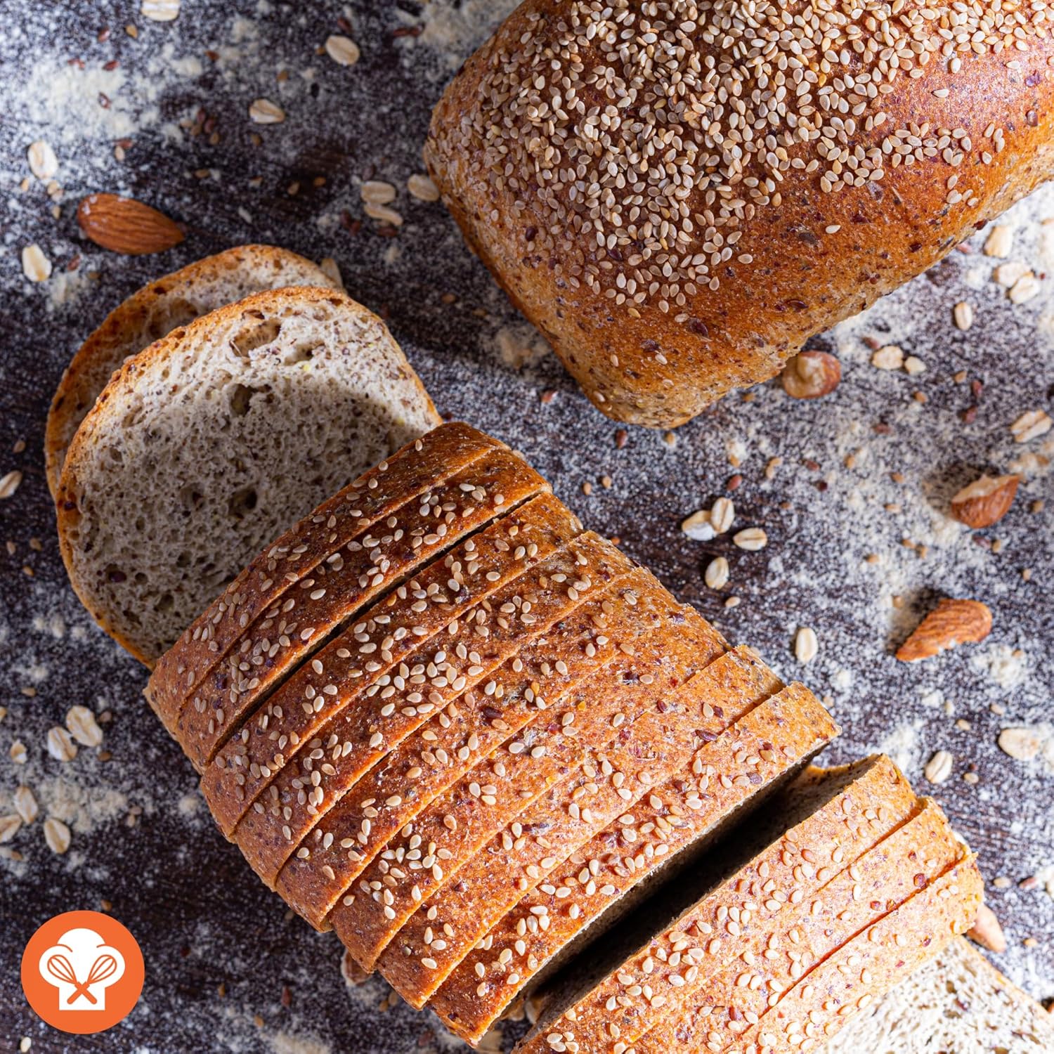 Low Carb Avenue – Pan artesanal Keto  0.17 oz de proteína y 0.07 oz de carbohidratos netos  Bajo en calorías, vegano, sin azúcar  Pan de pan fresco,