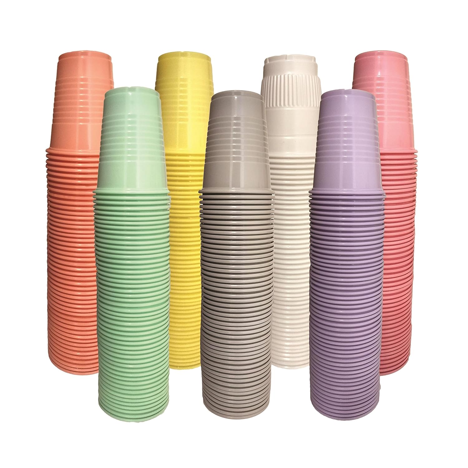 Vasos desechables de plástico de 5 onzas, 1000 unidades (verde menta)