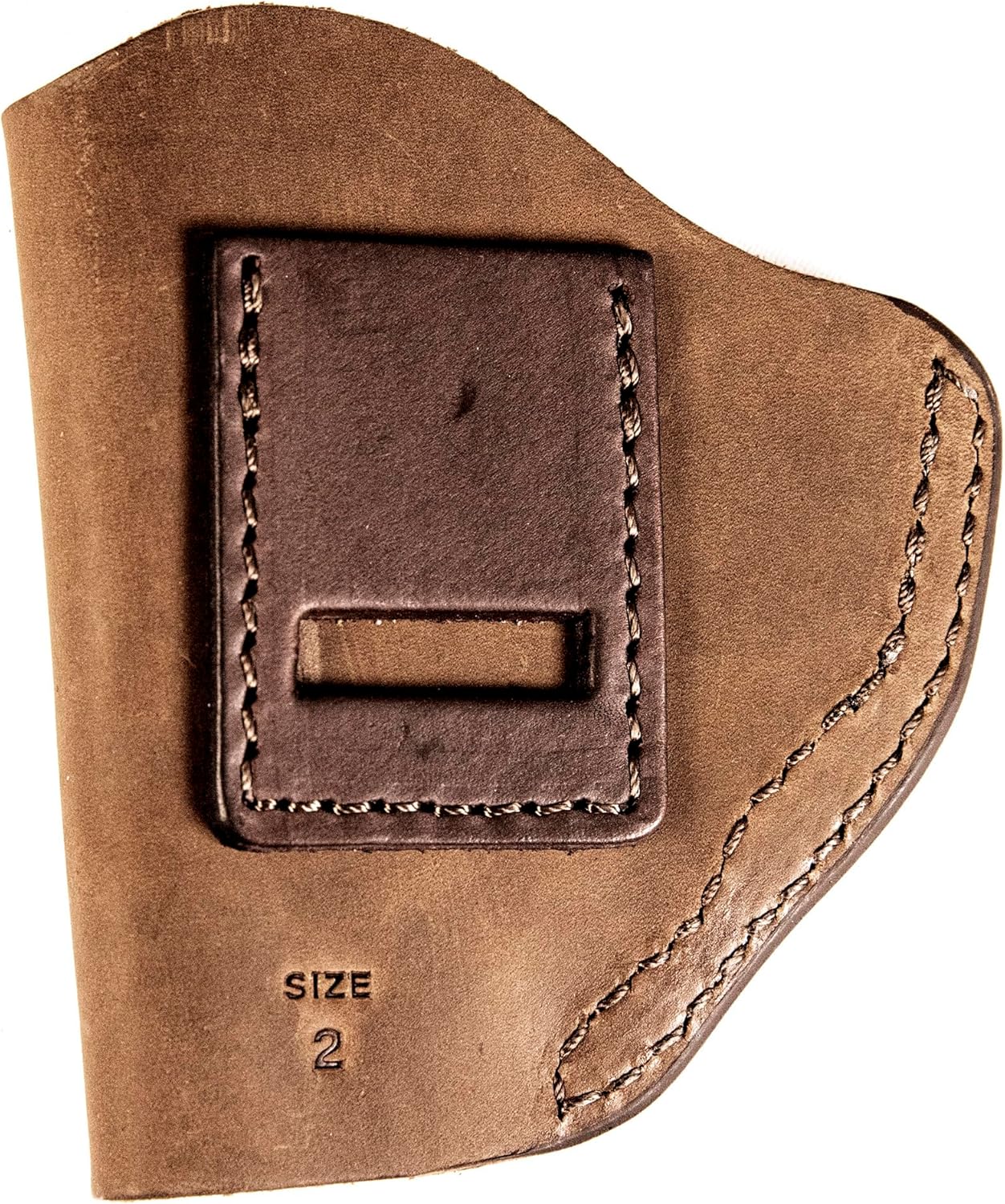 Uncle Mikes – Funda de cuero interior para cintura, talla 2, se adapta a la mayoría de revólveres de marco pequeño (Ruger LCRS&W J FramesTaurus