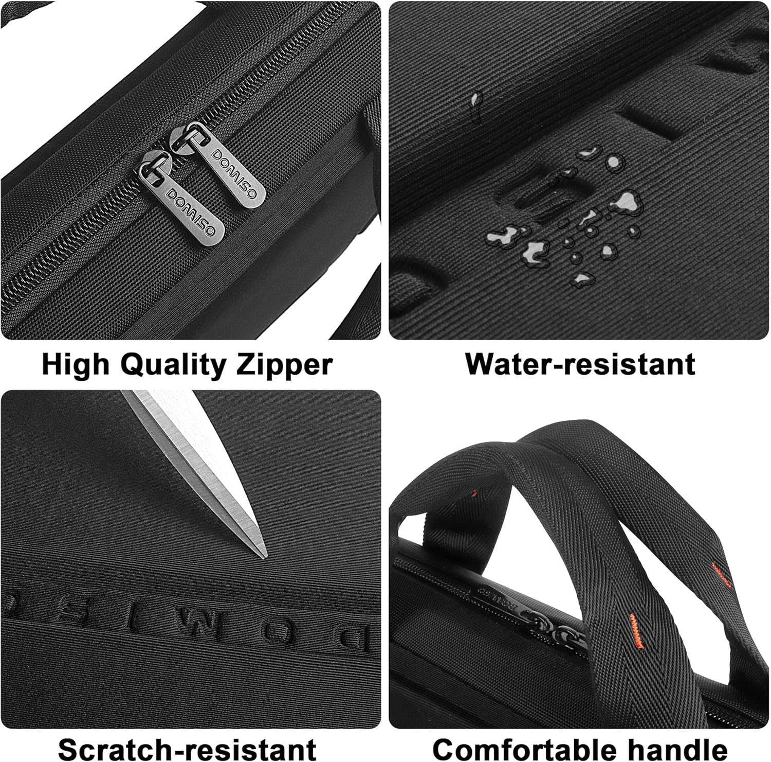 DOMISO Funda protectora para portátil de 17 pulgadas, a prueba de golpes, impermeable, portátil, para portátiles de 17-17.3 pulgadas,
