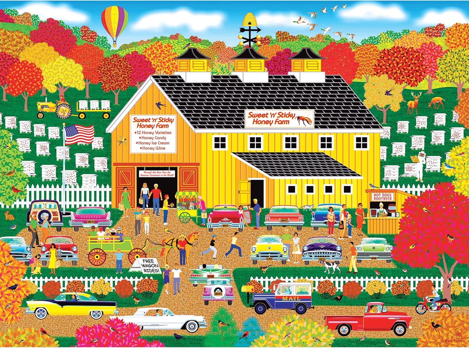 Cra-Z-Art – RoseArt – Home Country – Sweet n Sticky Honey Farm – Rompecabezas de 1000 piezas