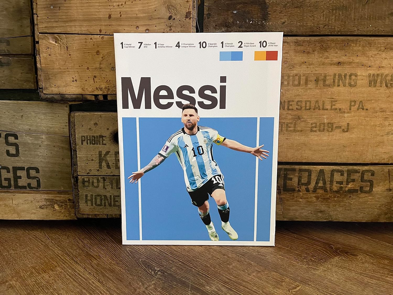 Messi, Ronaldo, Mbappé, Neymar  FRAMED CANVAS  Soccer Superstars, Wall Decor, World Cup Art, Favorite Soccer Players, Futbol, Office, Gameroom,