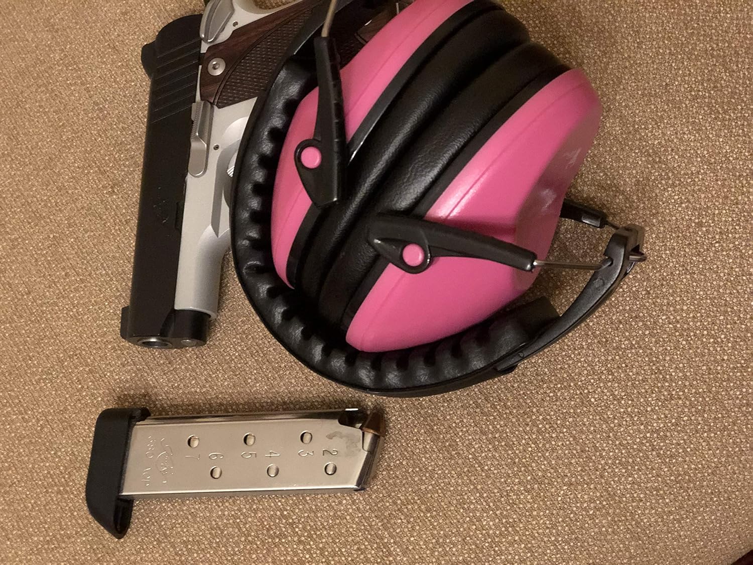 G & F Products – Protección auditiva con diseño plegable pasivo de perfil bajo 26 dB NRR y reducción de ruido de hasta 125 Db, para la diadema