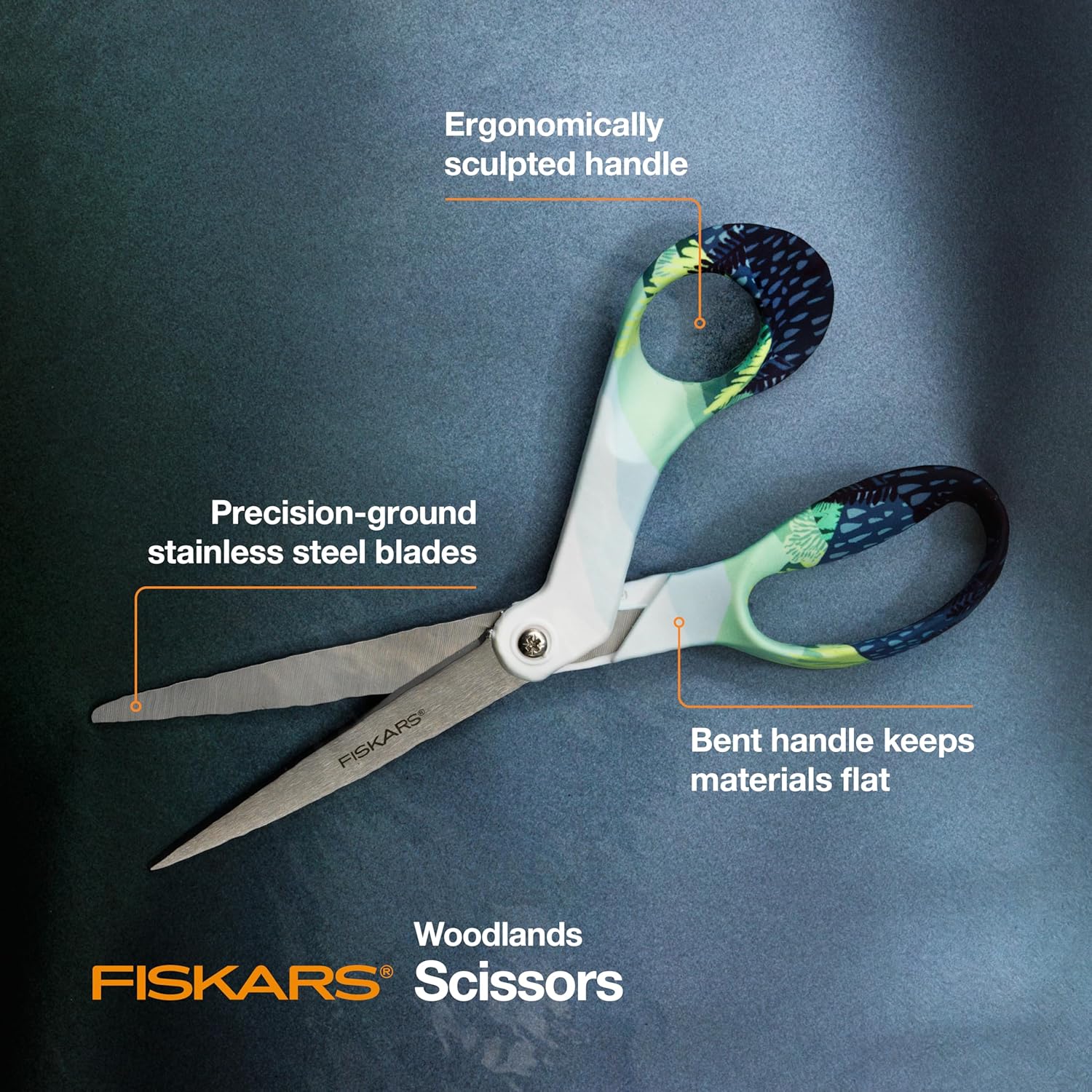 Fiskars Explore Colección Tijeras, Bosques (8 pulgadas)