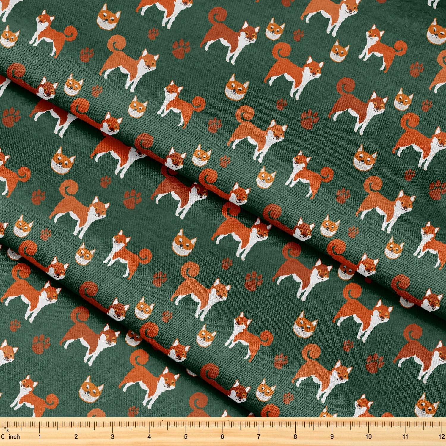 Tela de The Yard 58 pulgadas x 1 yarda Tela decorativa para coser acolchados, ropa, manualidades, decoración del hogar (bonito patrón colorido de