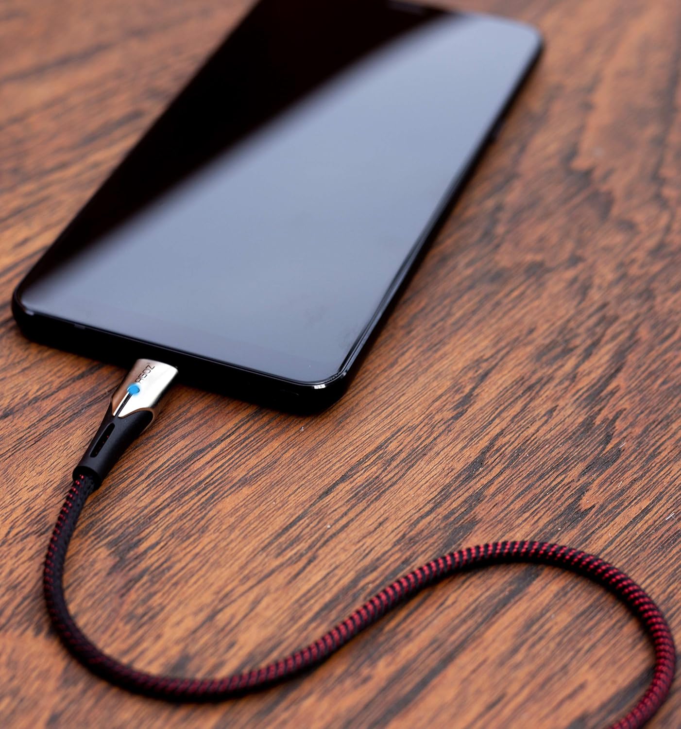 Cable USB C AGOZ 3A de 6 pies con luz LED, cargador rápido compatible con Samsung Galaxy S24 S23 S22 S20, A03s A14 A15 A24 A34 A32 A53 A54, Z Fold 5