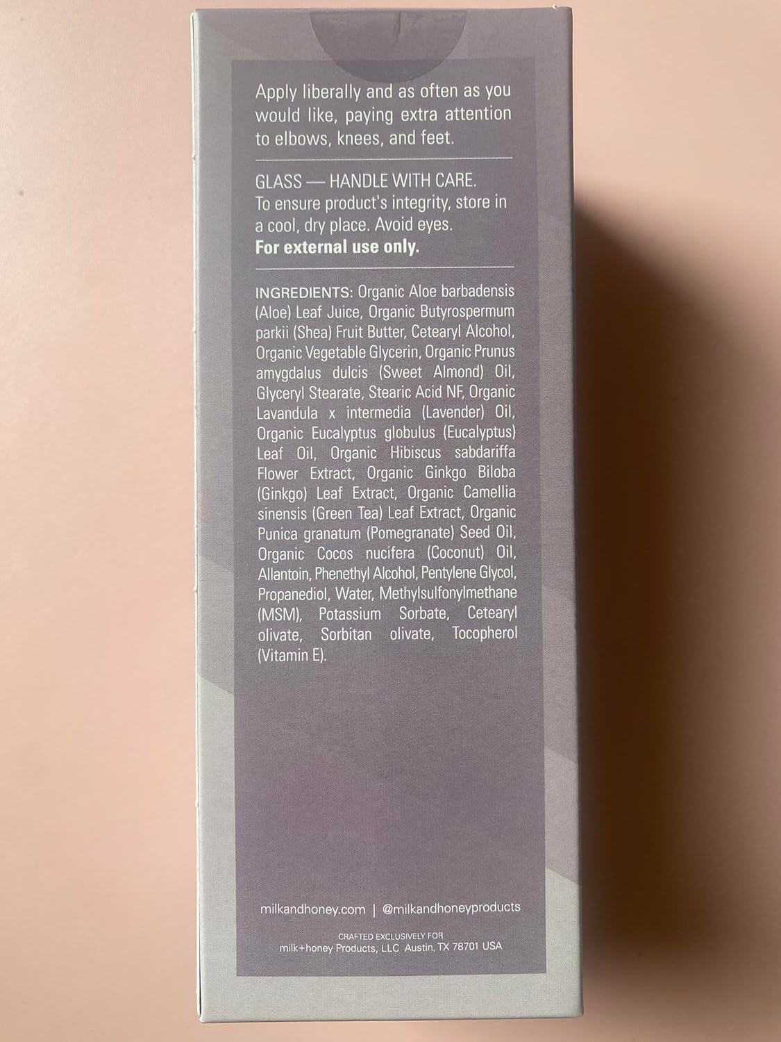 milk + honey Rich Body Cream No. 8, con lavanda y crema corporal de eucalipto para mujeres y hombres, loción hidratante ultra nutritiva, 8 onzas.