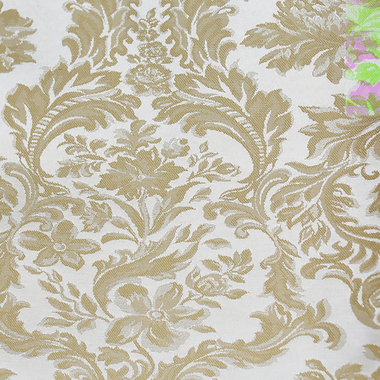 ULTIMATE TEXTILE – Paquete de 10 manteles redondos de damasco Miranda de 120 pulgadas – Tejido jacquard, marfil champán crema