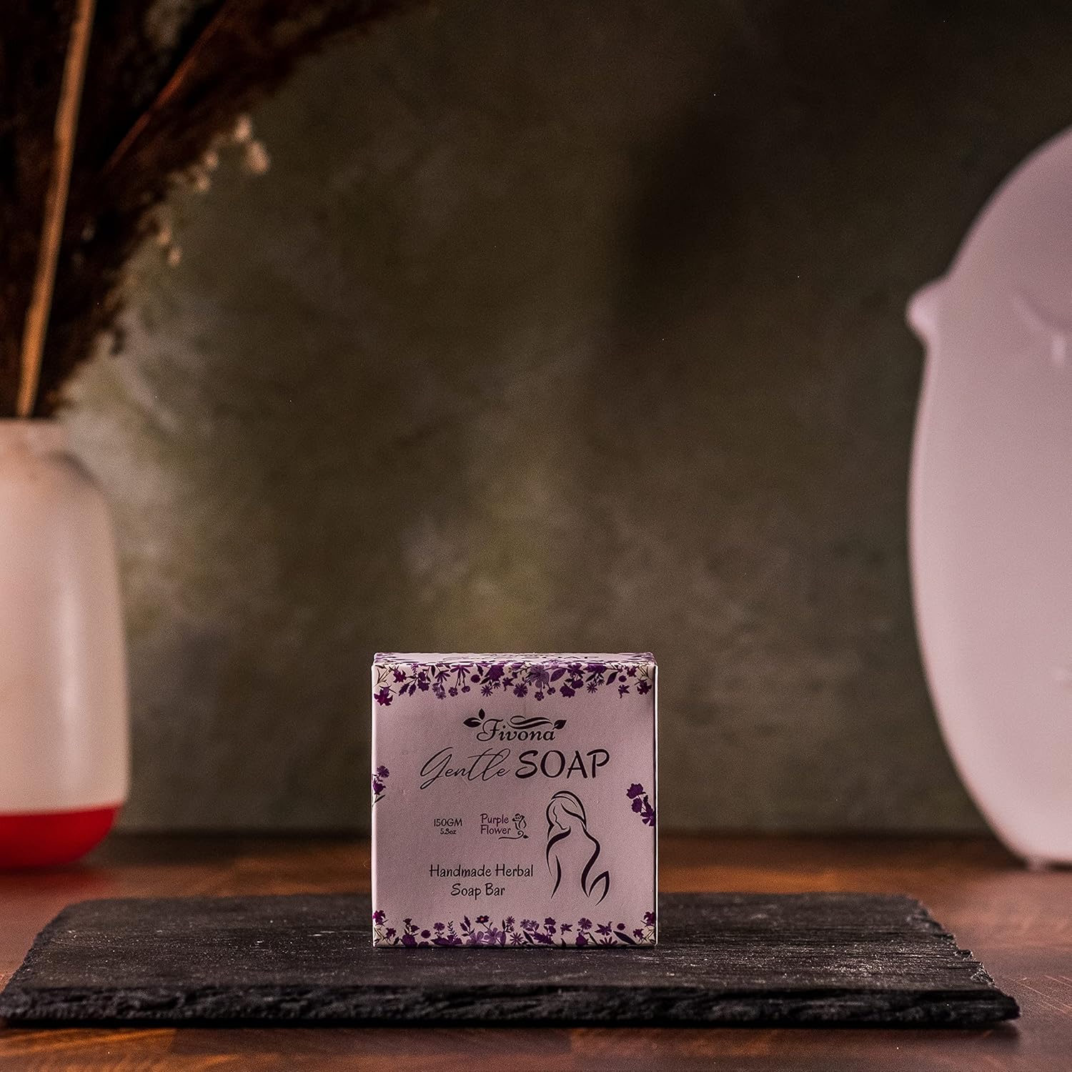 FIVONA Yoni – Juego de 3 barras de jabón a base de hierbas para un lavado íntimo femenino suave y todo el cuerpo, totalmente natural, hecho a mano,
