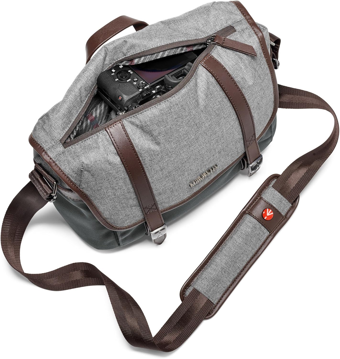 Manfrotto MB LF-WN-MS – Bolsa tipo mensajero para CSC Lifestyle Windsor S, color gris
