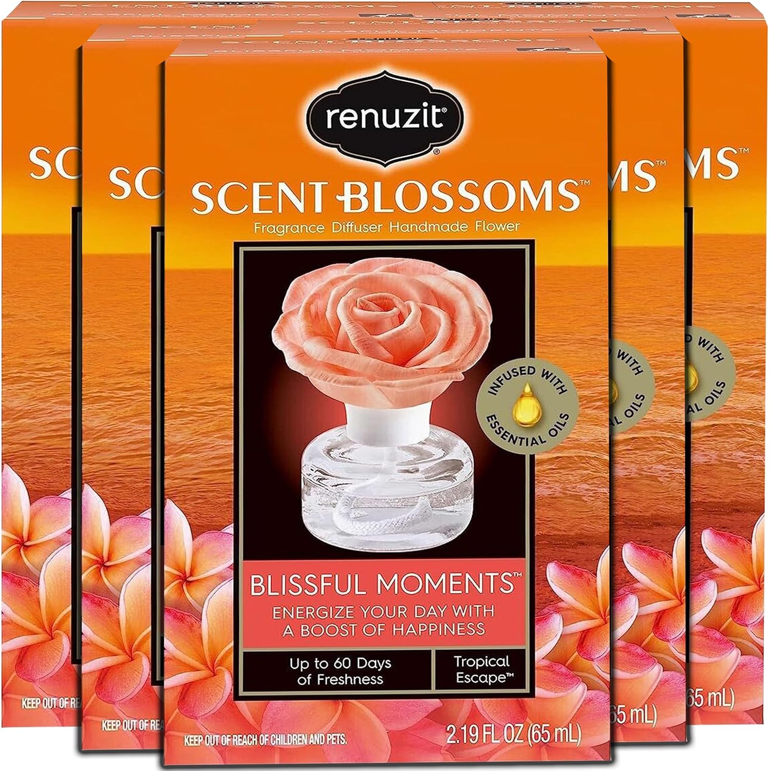 Renuzit – Difusor de fragancia de flores aromáticas para regalo, flor hecha a mano, infundida con aceites esenciales, difusor pequeño decorativo,