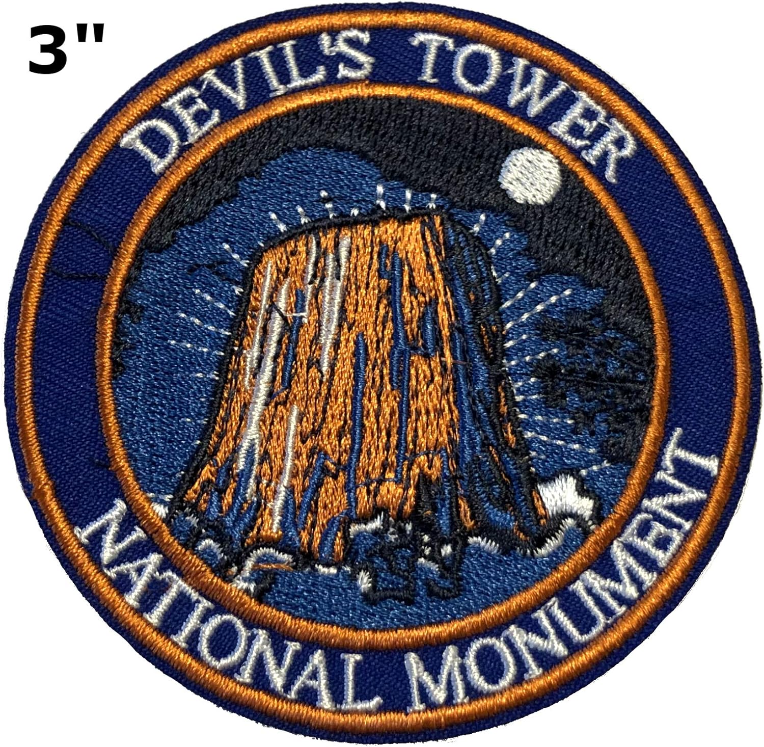 Devil’s Tower National Park – Parche bordado de 3.0 pulgadas para planchar o coser, decorativo, para vacaciones, recuerdo, vagar, naturaleza, vida