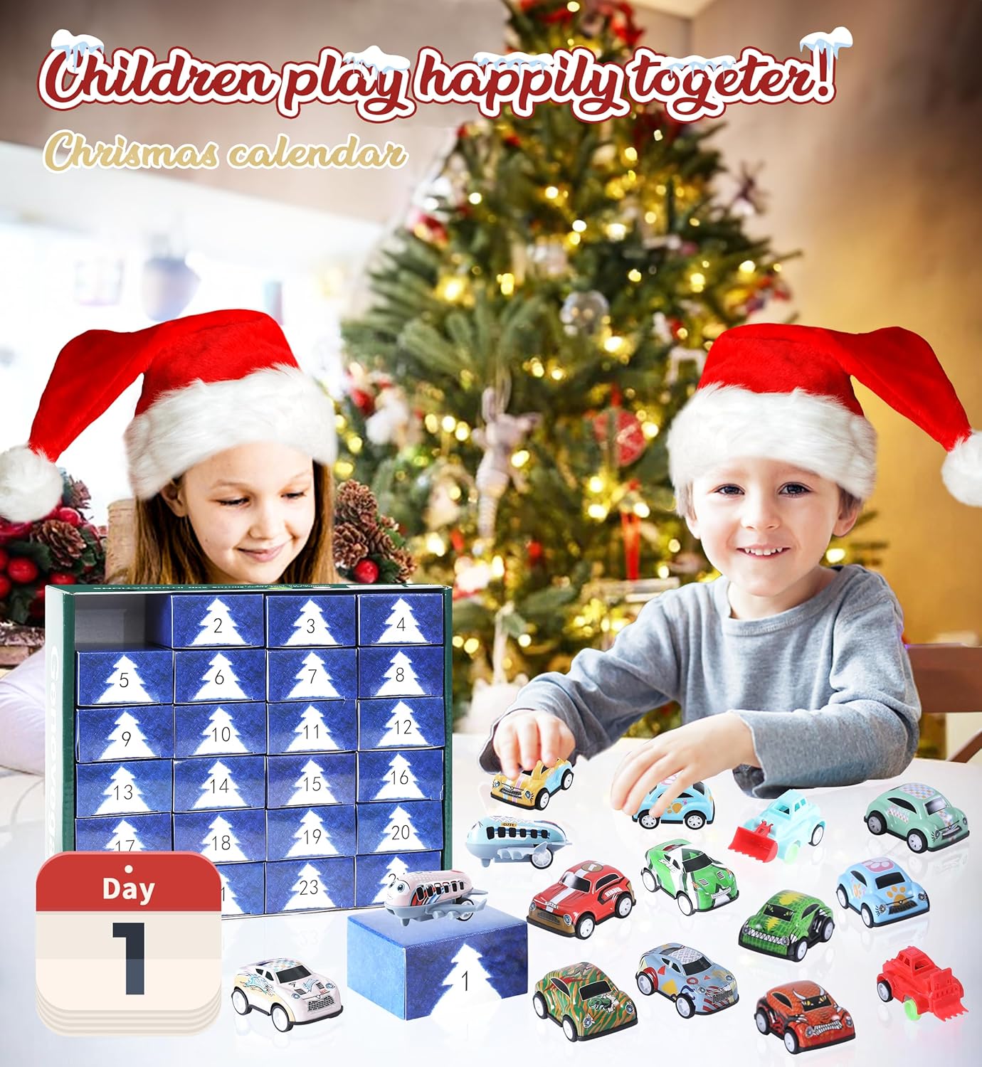 Regalos Coches 24 Juguetes Niños Colección Ideas de Coche Niños Mapa Vacaciones Juguete Regalo Calcetín 5-7 8-12 8-10 Regalos Vehículo Hot Wheels
