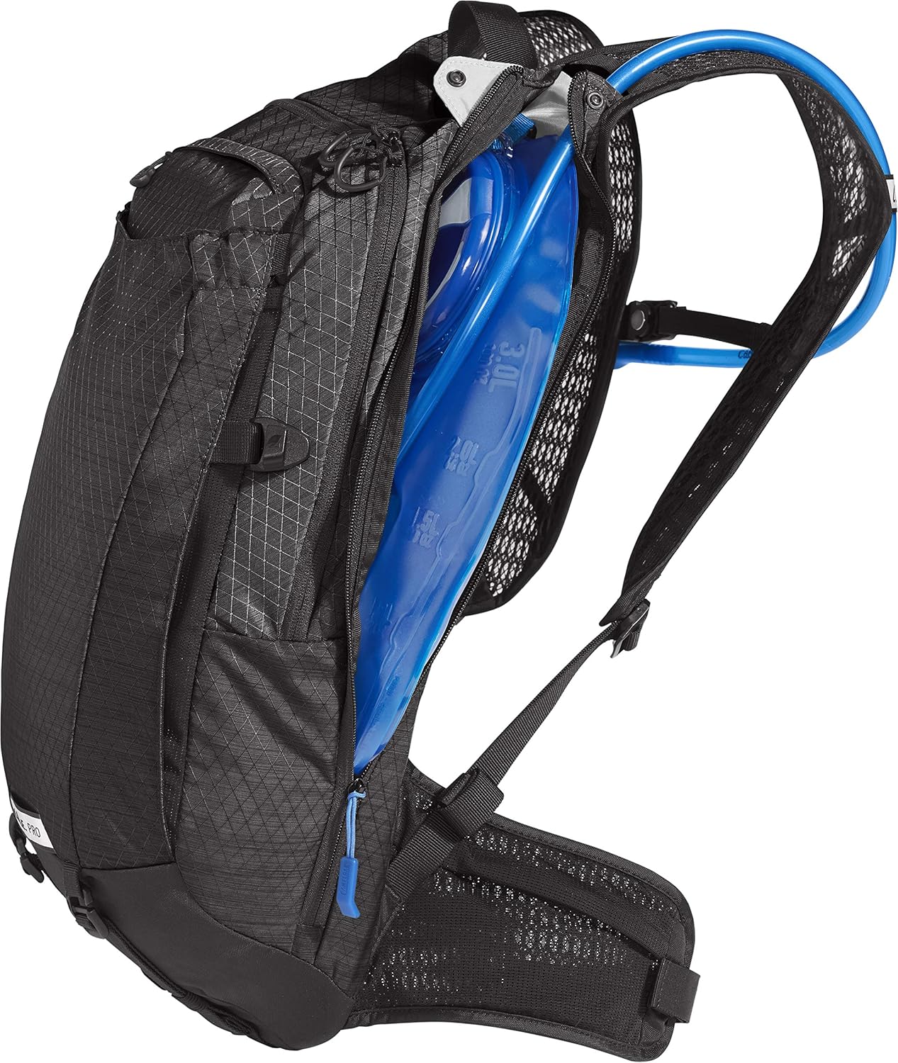 CamelBak M.U.L.E. Pro 14 Mochila de hidratación para bicicleta, 100 onzas, tecnología de mapeo corporal