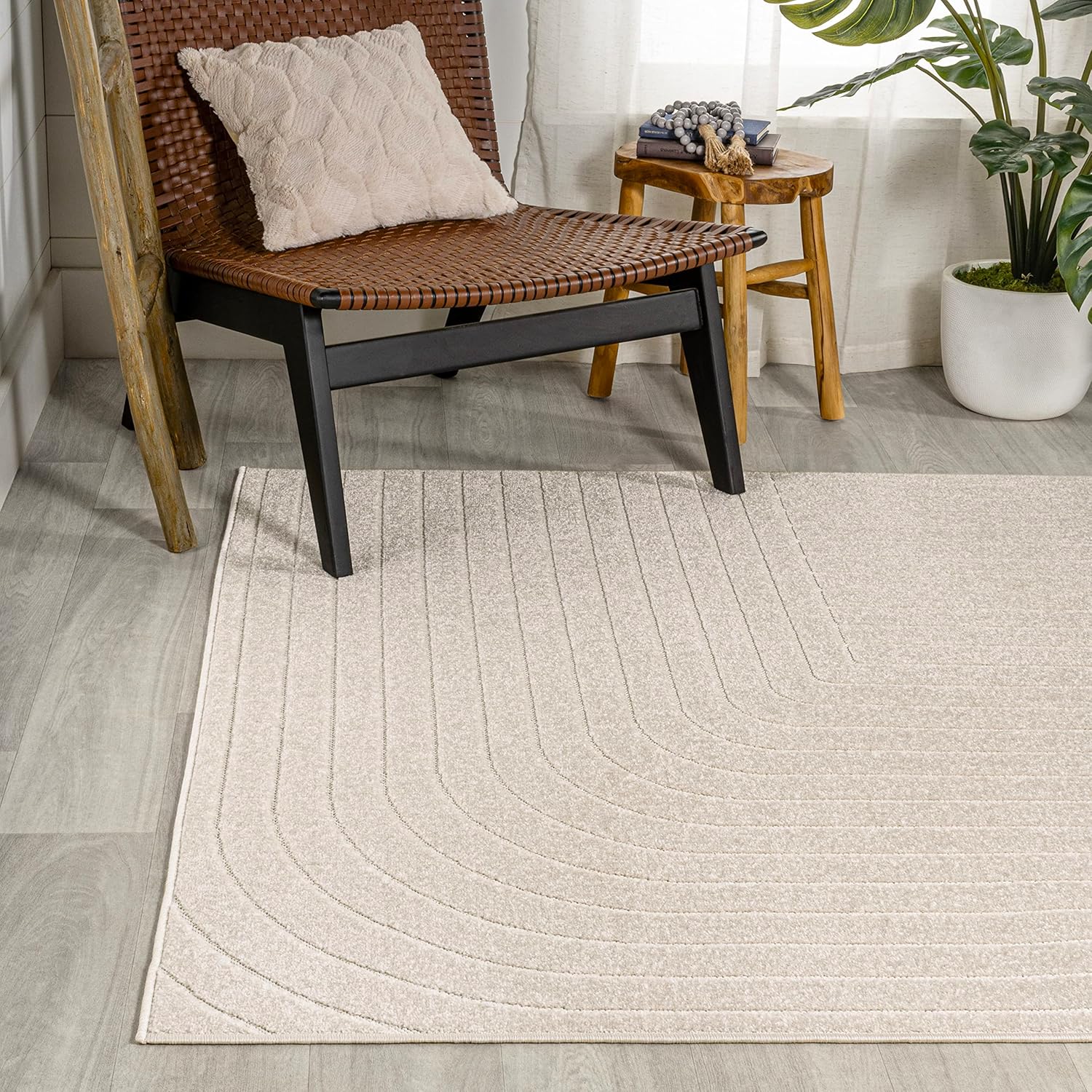 JONATHAN Y SCN101A-5 Odense – Alfombra minimalista geométrica para interiores, moderna, contemporánea, costera, geométrica, bohemia, dormitorio,