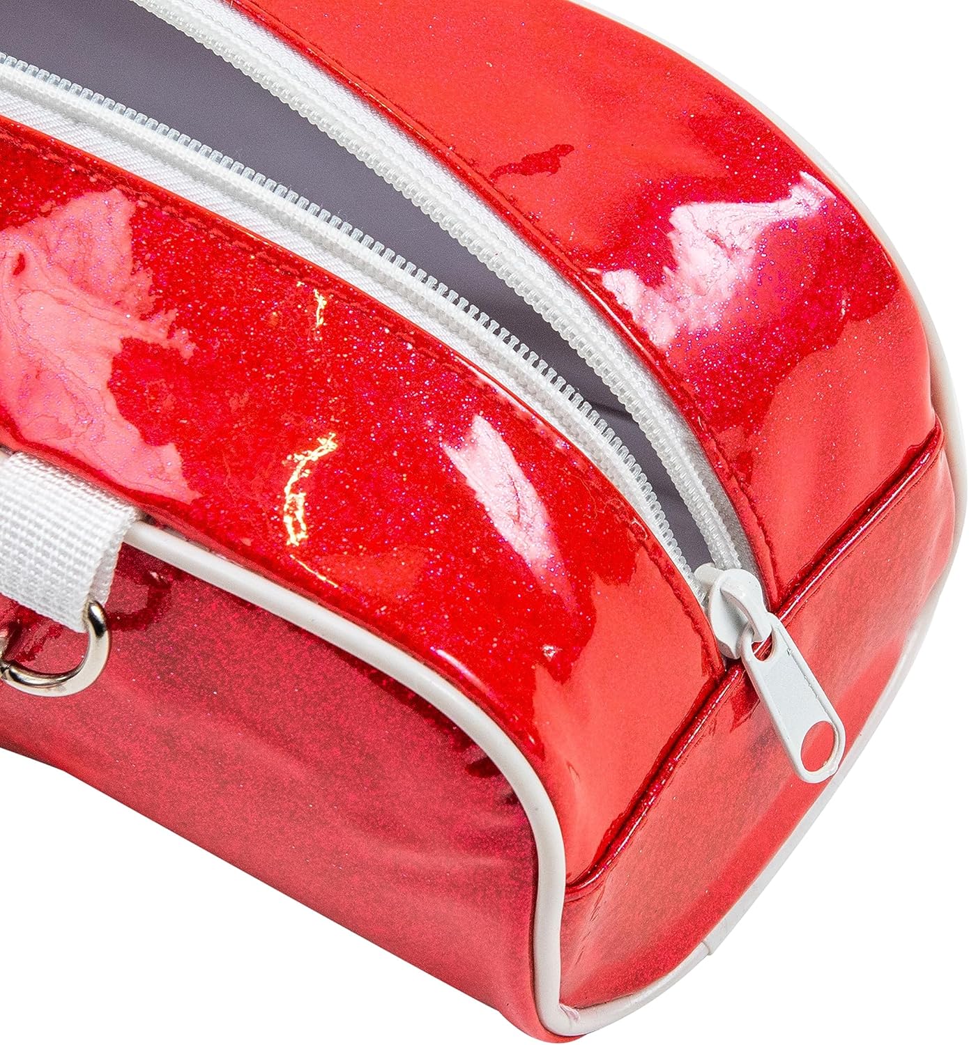 Bolsa de bastón giratorio con correa ajustable para bastón giratorio de 30 pulgadas – Estuche de baton brillante rojo rubí para bastones de baile