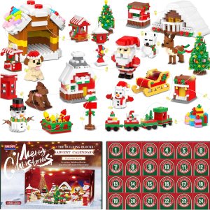 Calendario de Adviento de Navidad 2023, juego de construcción de juguetes  Juego de cuenta regresiva de Navidad, 24 sorpresas coleccionables, Calendario de Adviento de Navidad 2023, juego de construcción de juguetes  Juego de cuenta regresiva de Navidad, 24 sorpresas coleccionables,