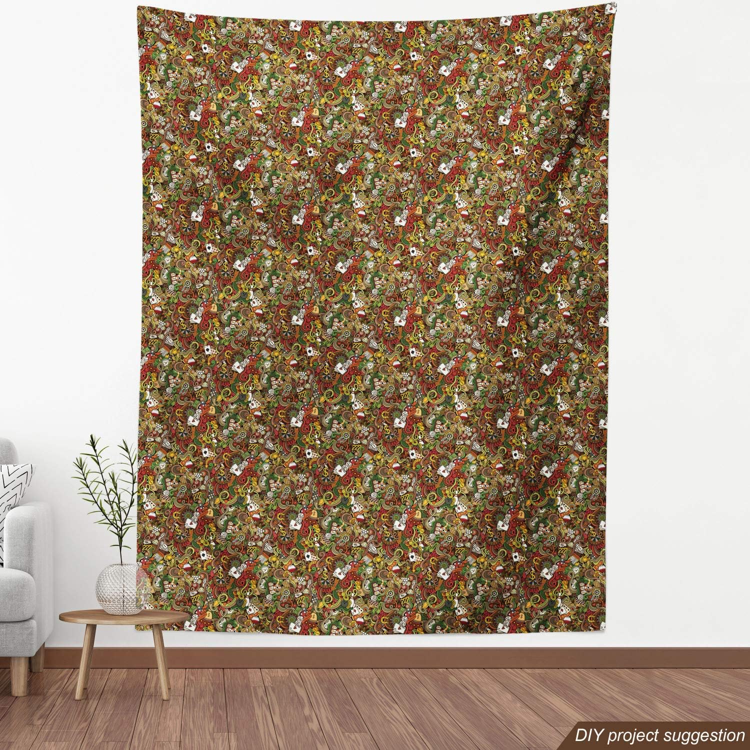 Ambesonne – Tela multicolor con estampado digital por yarda