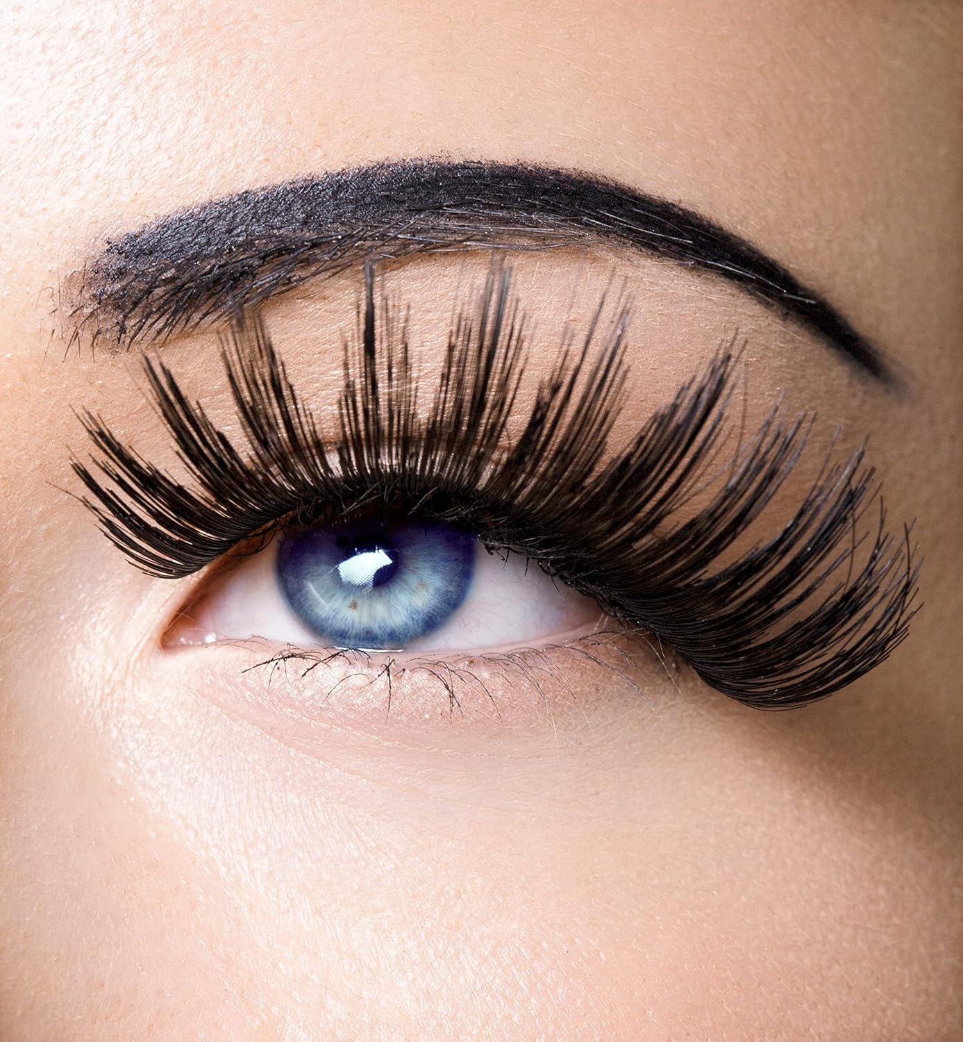 Mia Secret Pestañas naturales  Extensión de pestañas reutilizables  Extremos cónicos aspecto Dolly Eye  Ligero y cómodo  Paquete de 4 (ALLISON)