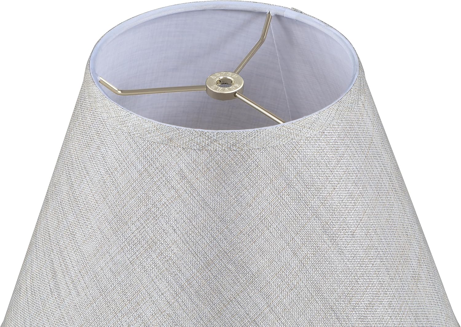 Aspen Creative 32996 Pantalla de lámpara de construcción de araña con forma de imperio de transición, gris, 7 pulgadas superior x 13 pulgadas