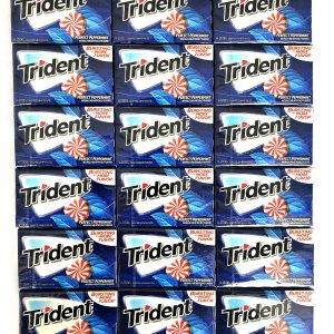 Trident Goma de mascar sin azúcar de menta – 18 paquetes (252 piezas en total) Trident Goma de mascar sin azúcar de menta – 18 paquetes (252 piezas en total)