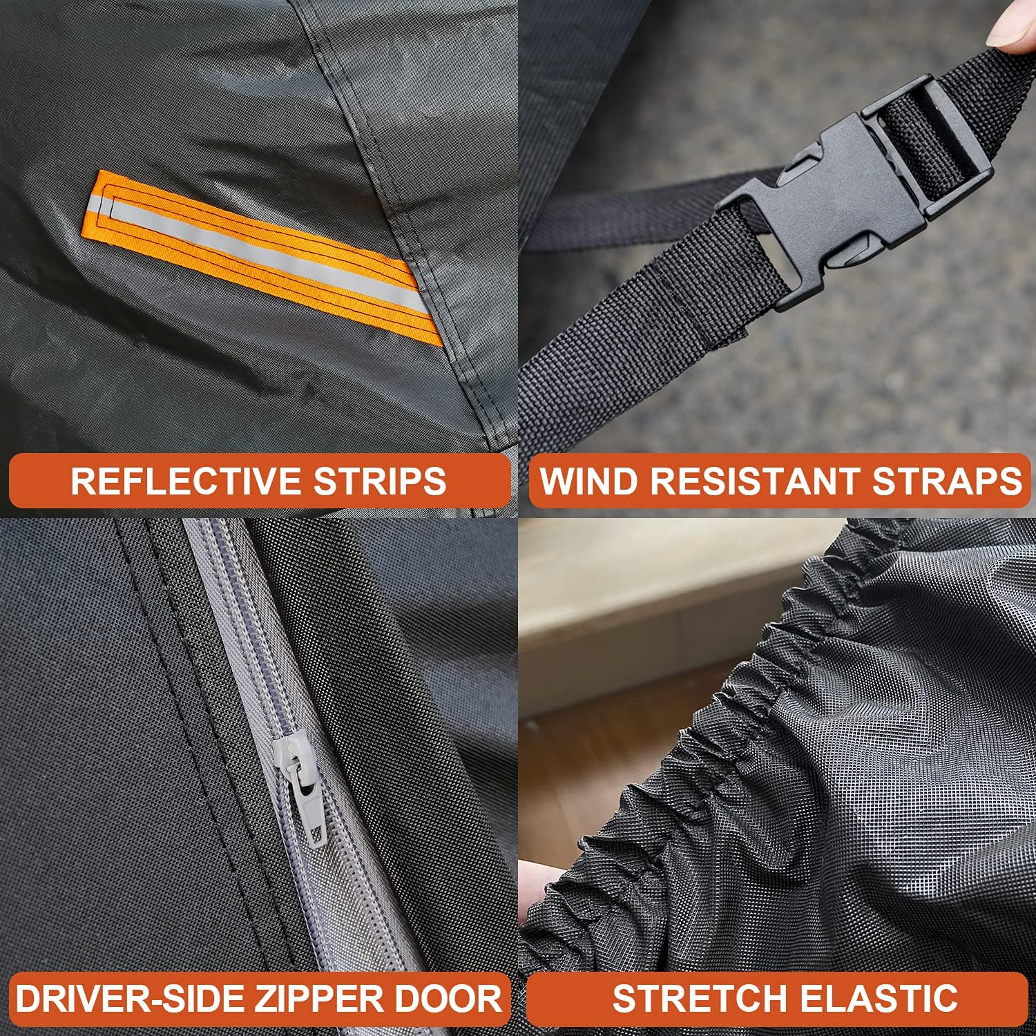 Kayme – Cubierta completa resistente impermeable de 7 capas pautomóvil, apta para todo clima, protección pexteriores contra nieverayos UV, con