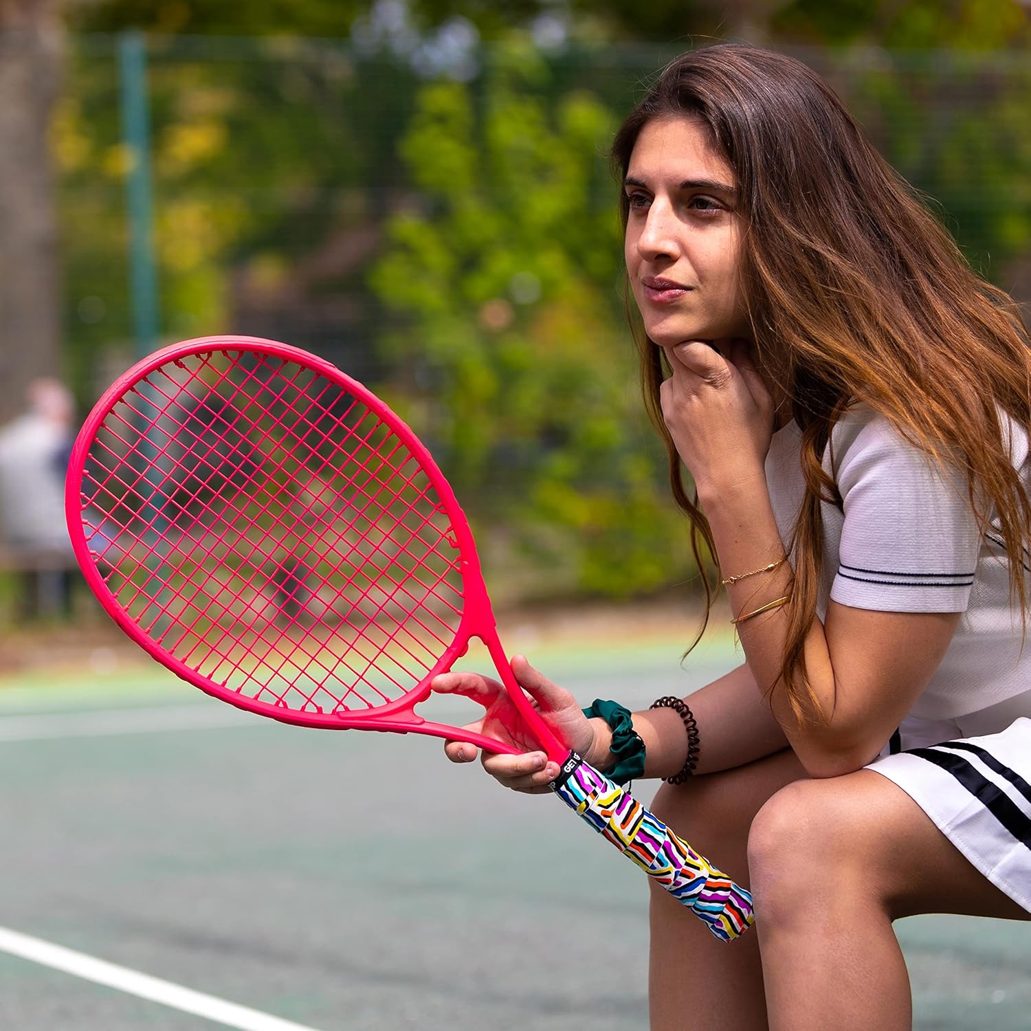 Get A Grip – Cinta de agarre de raqueta de tenis personalizada – Overgrips de tenis antideslizantesde secado rápido – Agarre de raqueta de bádminton