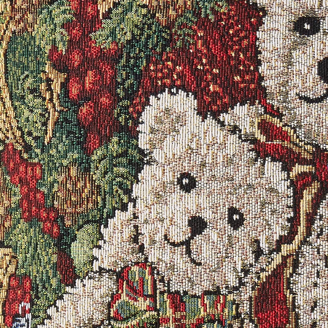 Violet Linen Tapiz decorativo con diseño de osos de peluche navideños, almohada de 18 x 18 pulgadas