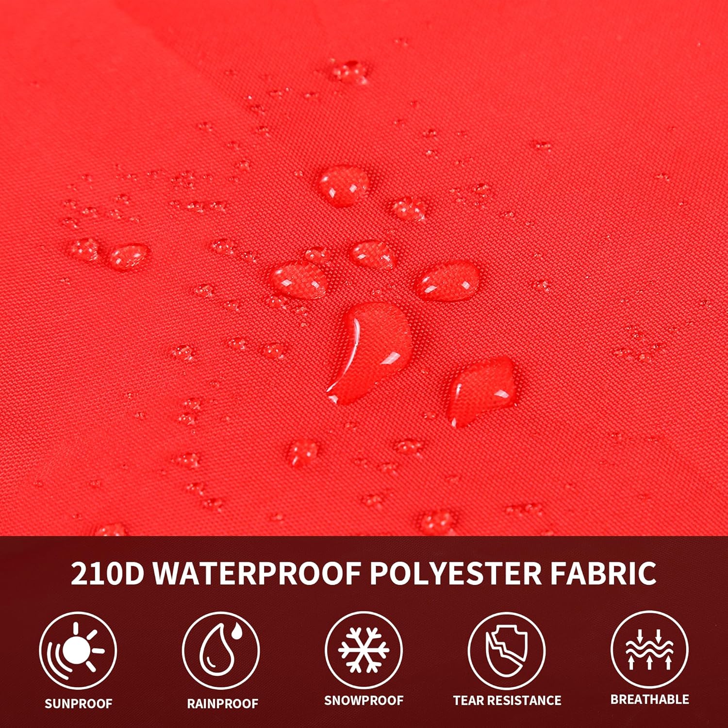 Coverado Funda impermeable para automóvil para todo tipo de clima, fundas para automóviles al aire libre con bolsillo para espejo con cremallera,