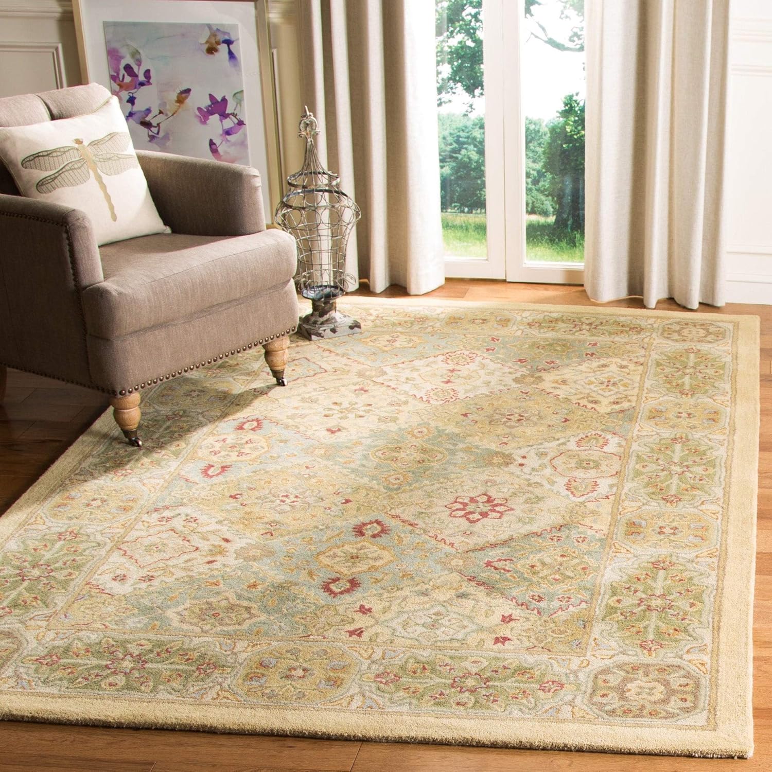 SAFAVIEH Heritage Collection HG512A – Alfombra de pasillo de lana oriental tradicional de primera calidad, 2 pies 3 pulgadas x 10 pies