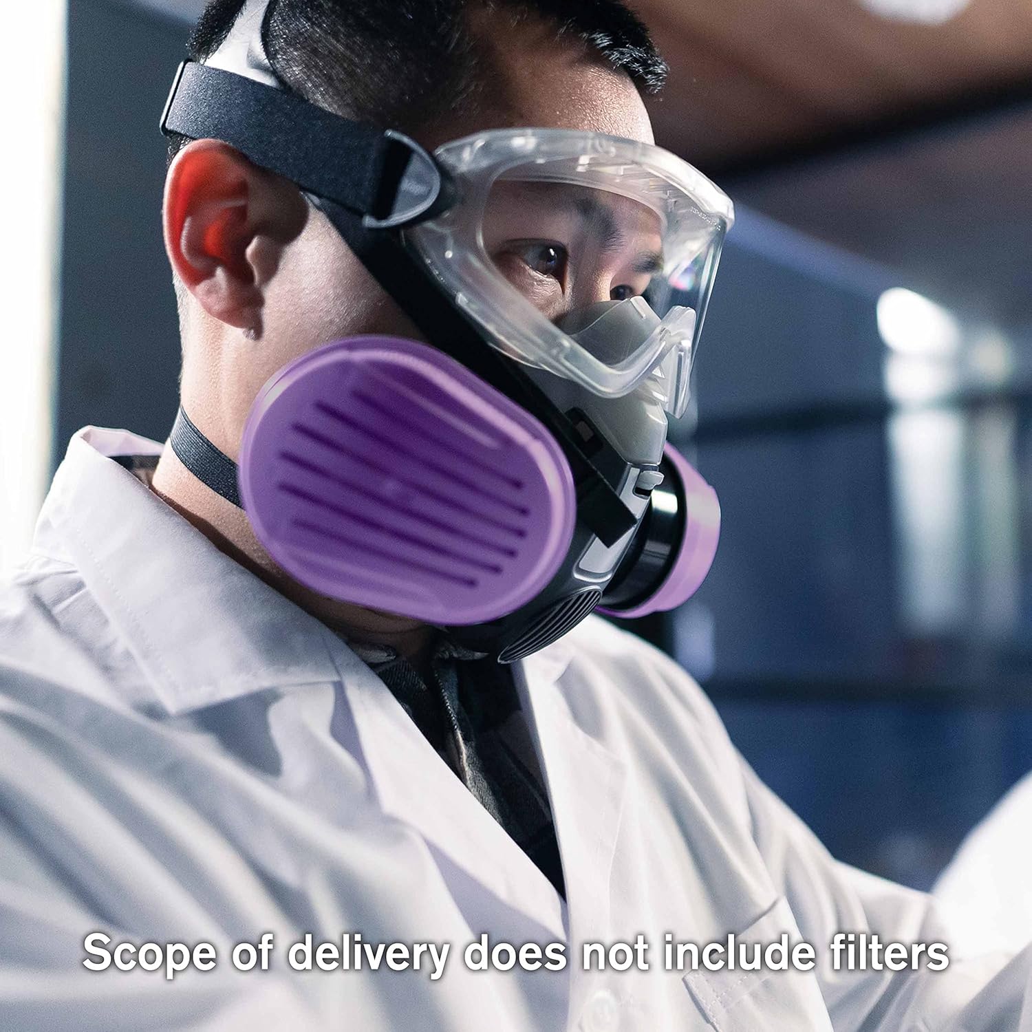 Dräger X-plore 3300 Máscara respiradora de media cara, tamaño L, aprobada por NIOSH
