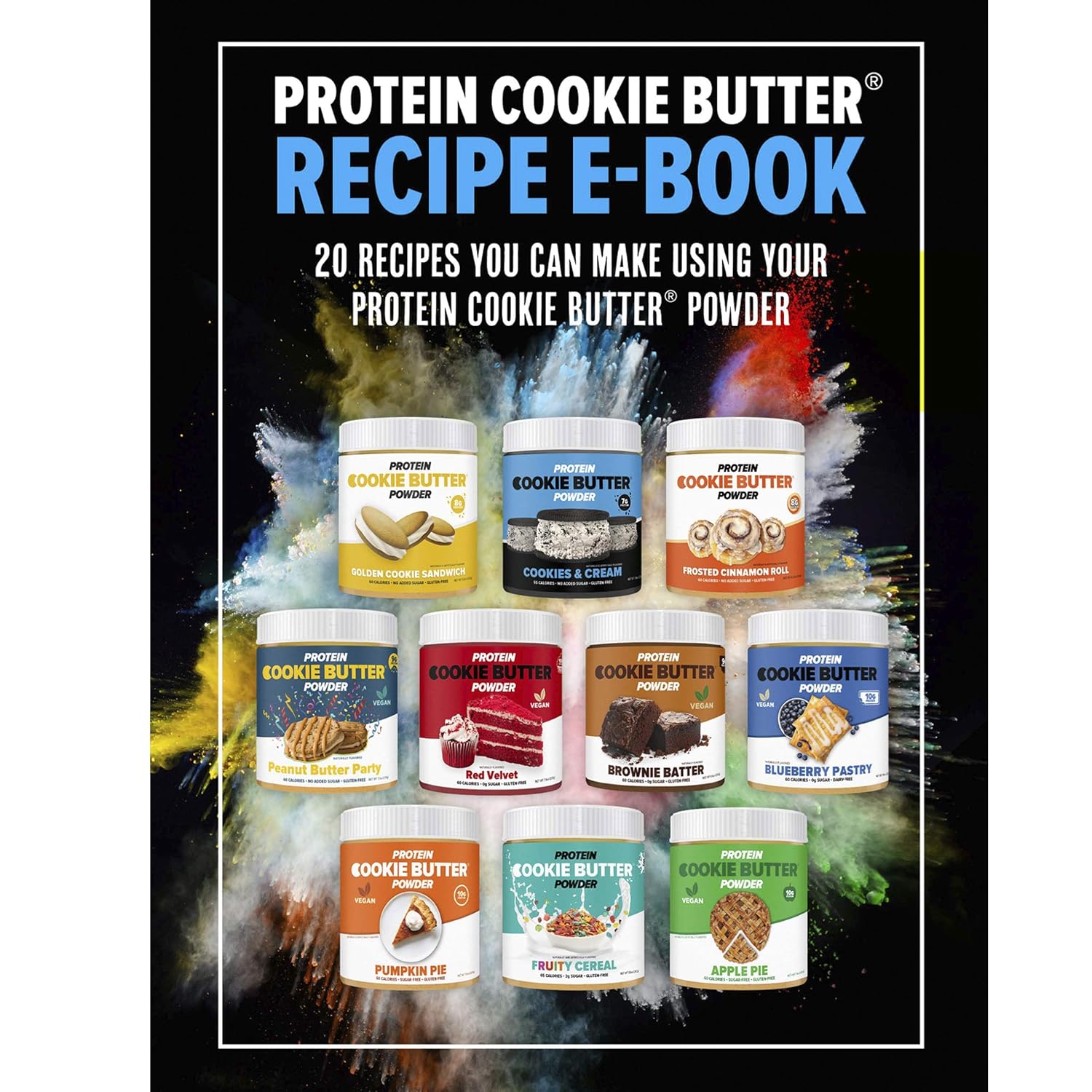 Flexible Dieting Lifestyle Mantequilla de galleta en polvo de proteína de suero  Rollo de canela esmerilado  Apto para dieta cetogénica, baja en