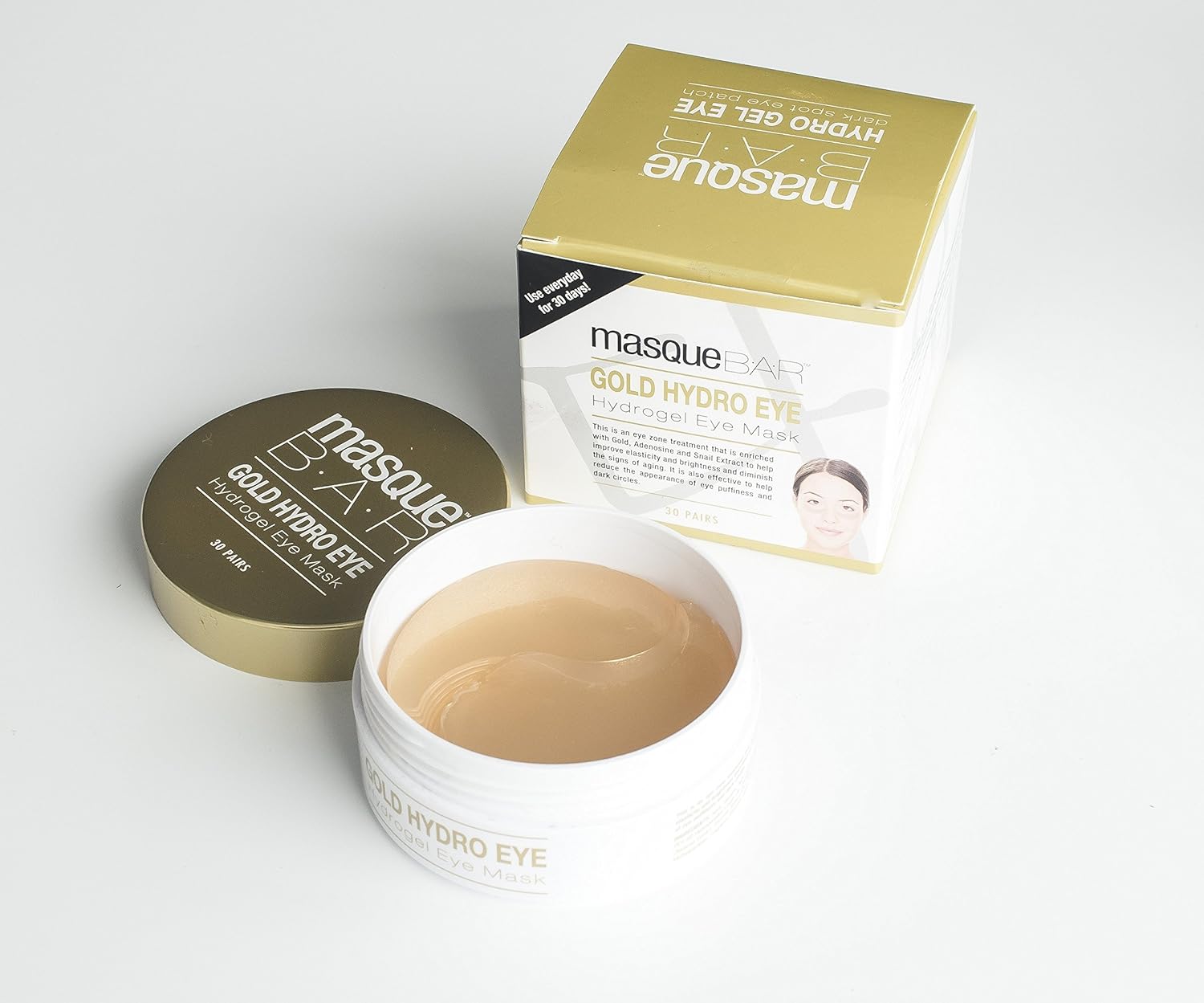 Masque Bar Parche para ojos Hydro Gel Dark Spot, 30 unidades