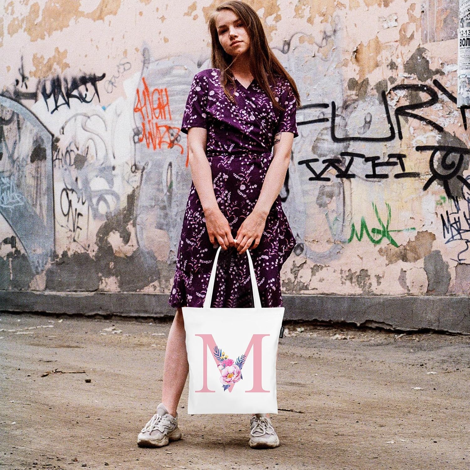 Fmeida Bolsa de mano con monograma para mujer, Initia S, regalos de cumpleaños para profesores, mamás amigos, regalos personalizados para dama de