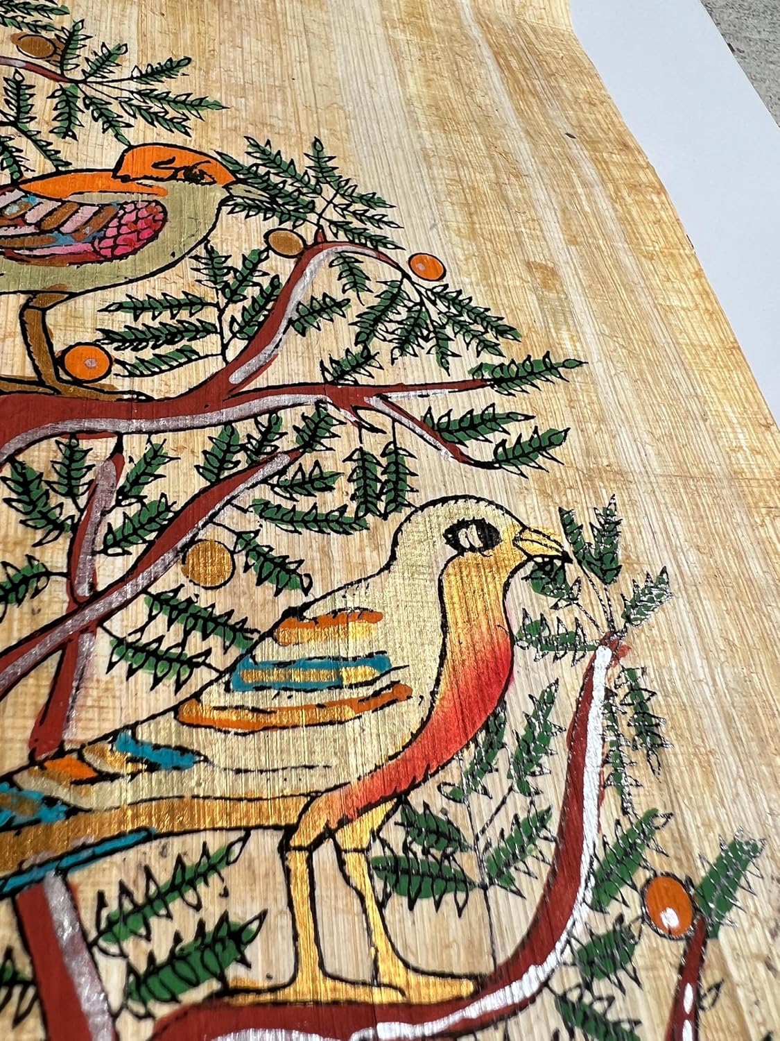 Ancient Egyptian Paintings Arte auténtico de papiro del árbol de la vida, papel del antiguo Egipto, decoración de pared de Egipto, arte de pared de