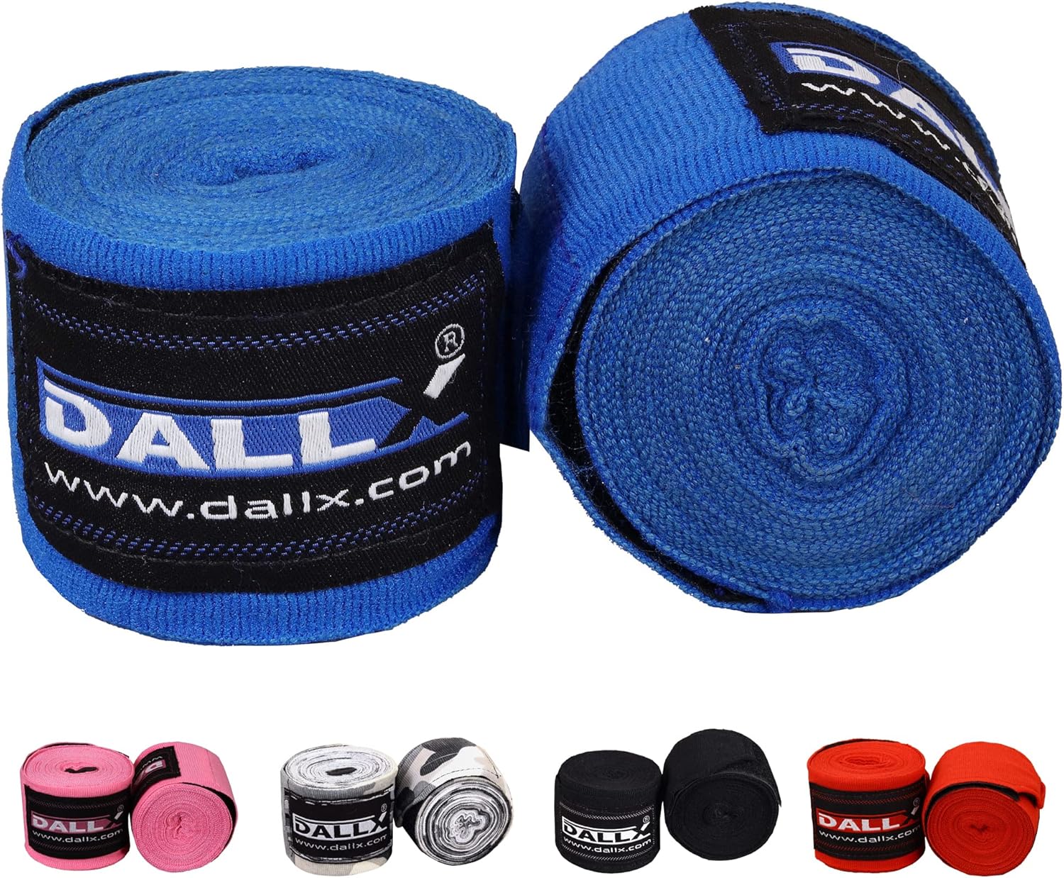 DALLX Envolturas de mano de boxeo de 180 pulgadas con lazo para el pulgar para artes marciales, kickboxing  MMA Muay Thai para hombres y mujeres  Par