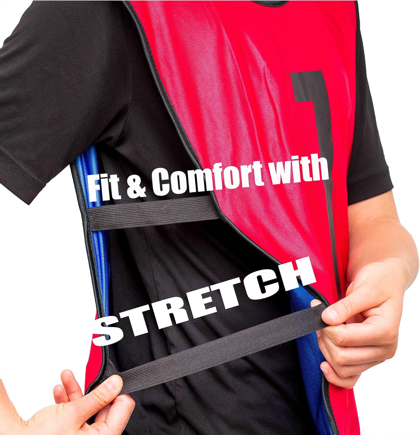 Pinnies – Chalecos de práctica numerados reversibles para fútbol, baloncesto, pruebas, ligas, adultos y niños