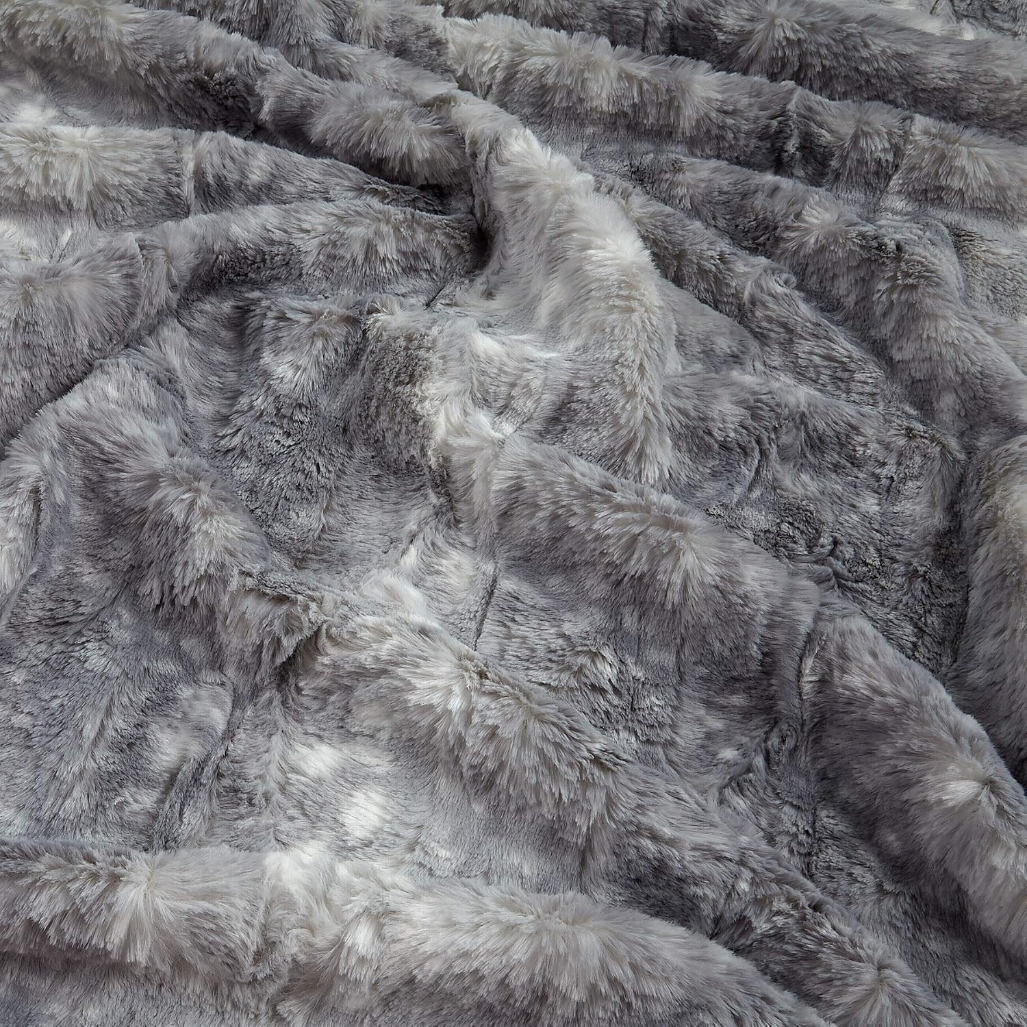 Shannon Minky Luxe Cuddle Fawn Silver, Tela por yarda