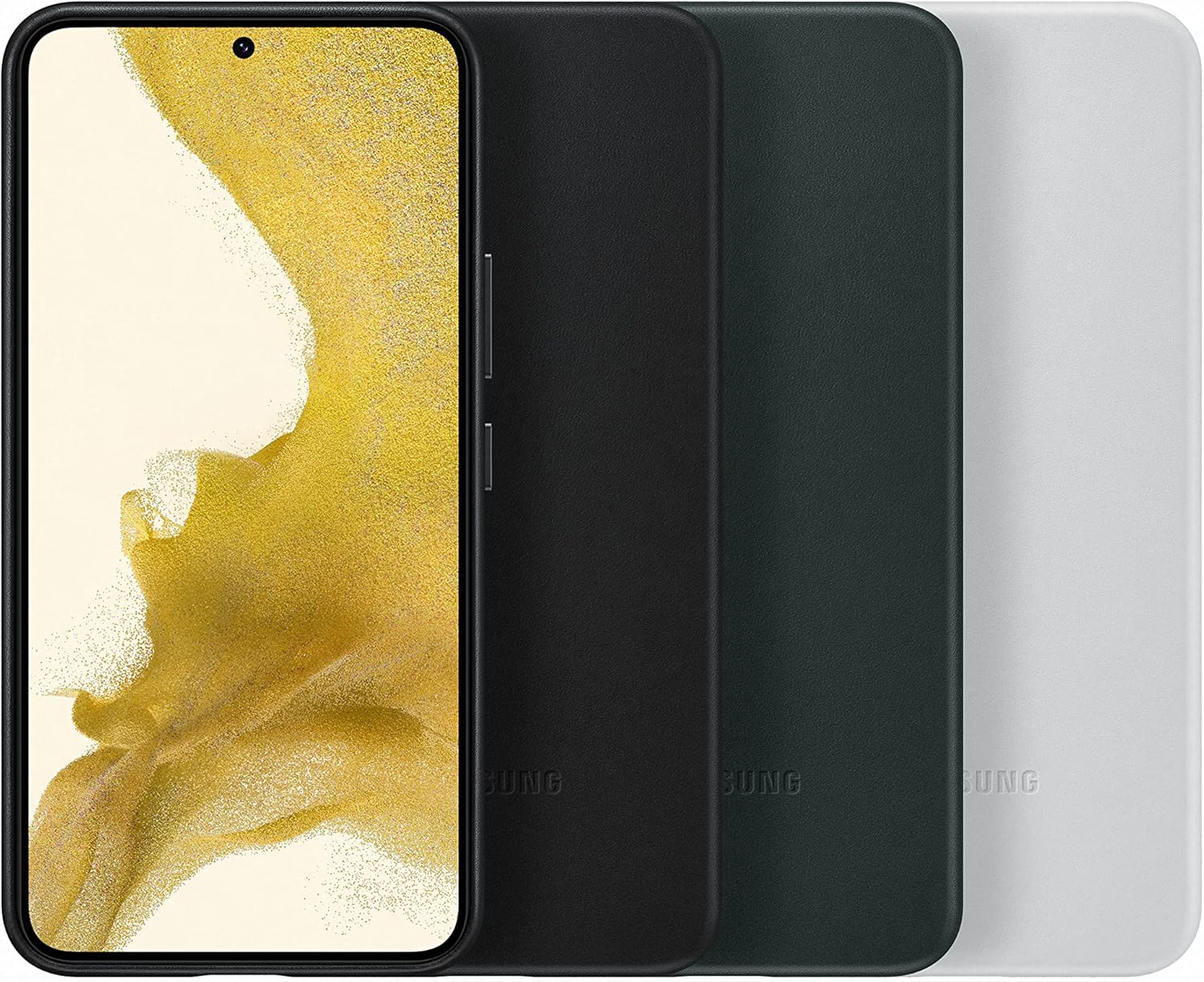 Samsung Funda de cuero oficial S22 Negro