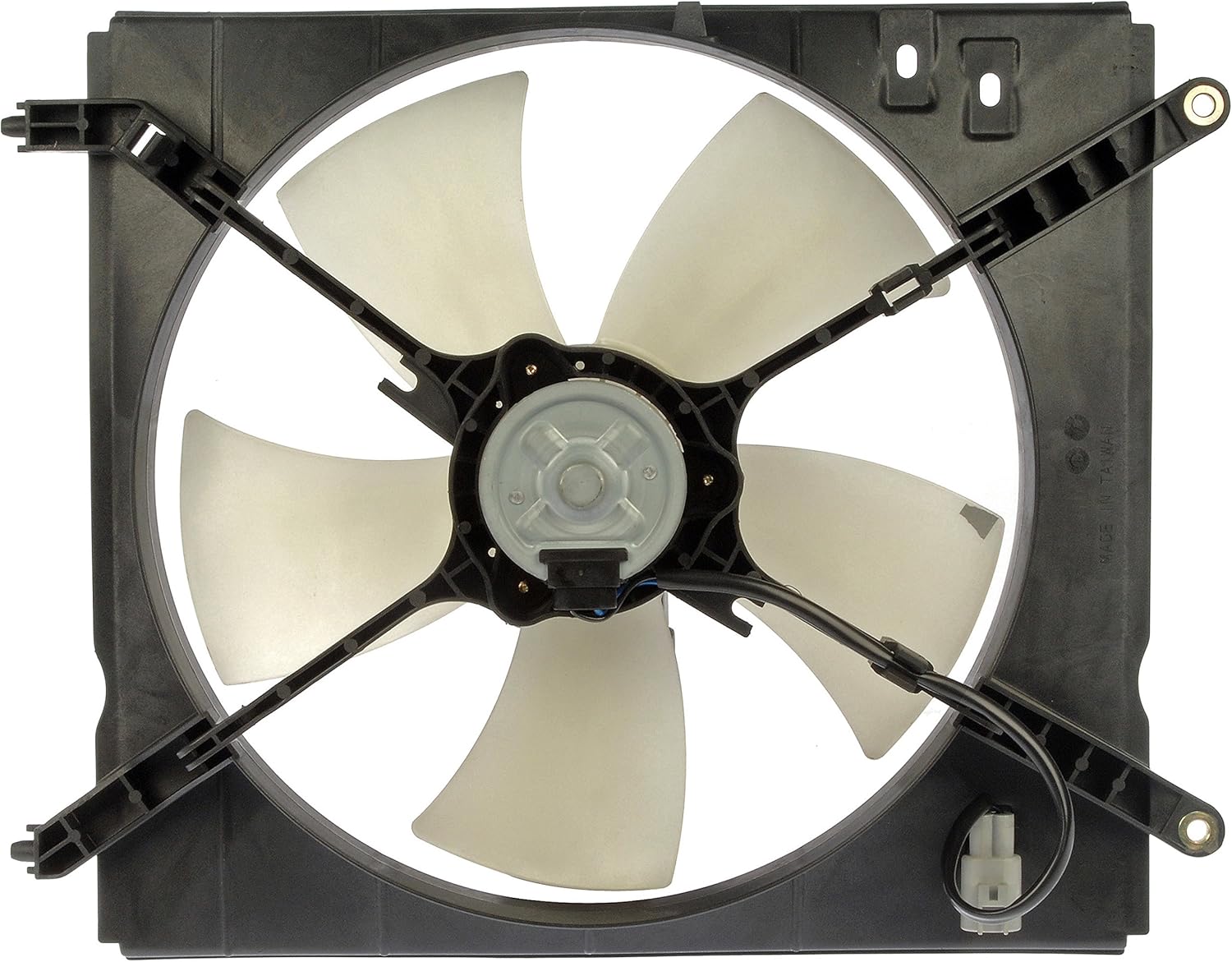 Dorman 620-542 Conjunto de ventilador de refrigeración del motor compatible con modelos seleccionados de Toyota, color negro